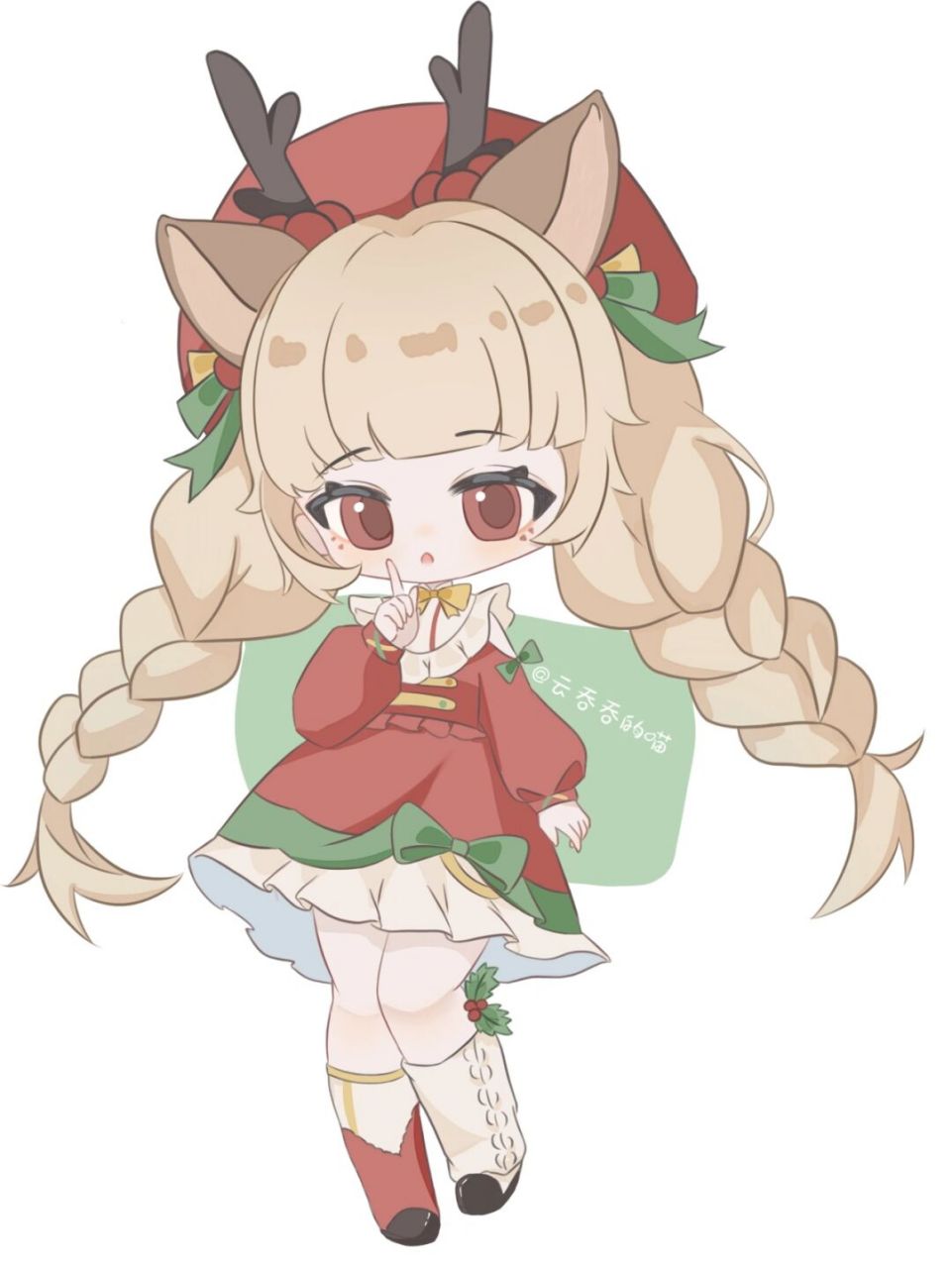 q版人物 | 小美女来啦 软件:procreate 工具:ipad pro2020 (11寸) 类