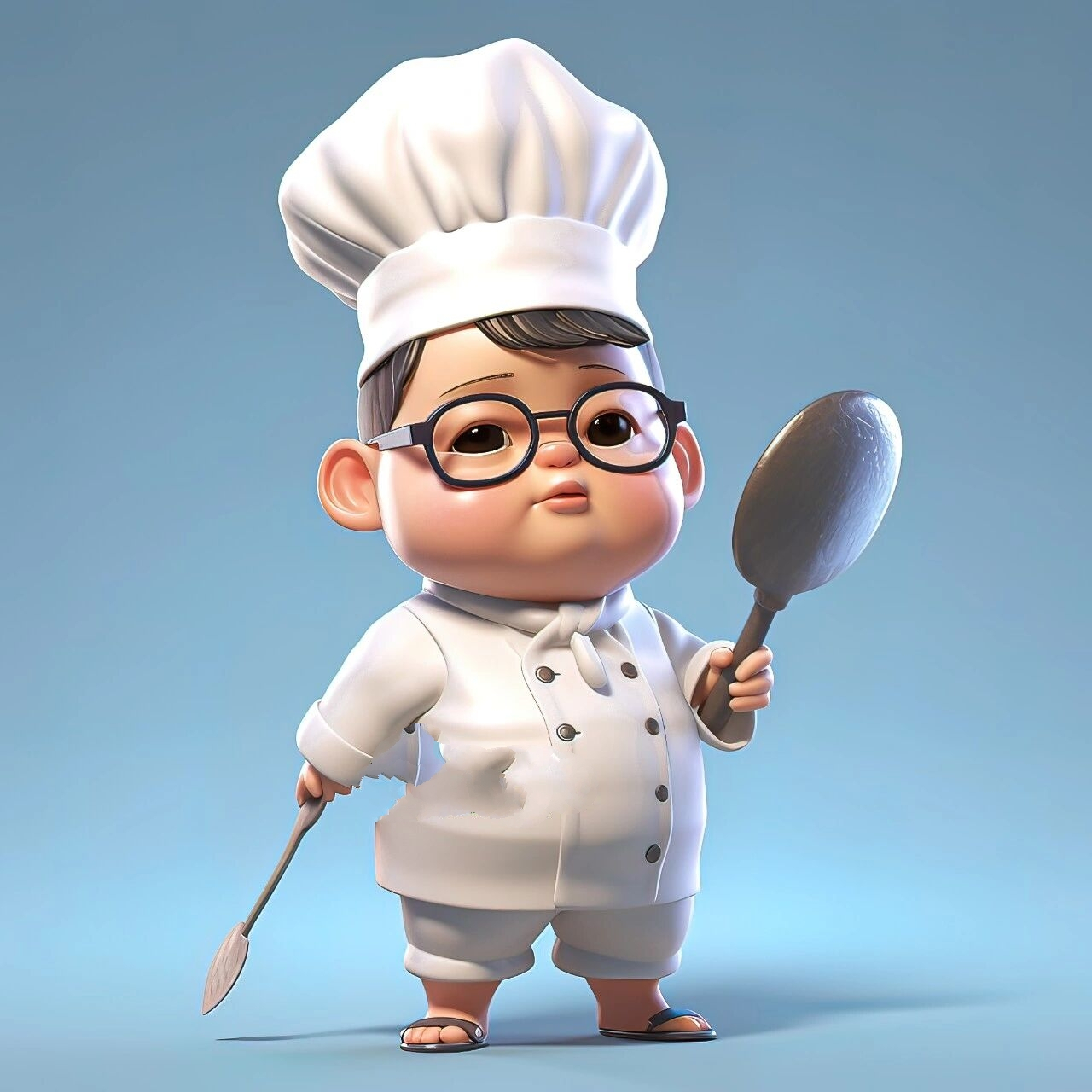 职业头像-厨师月半 要努力呀02,为了想要的生活,为了人间的烟火气