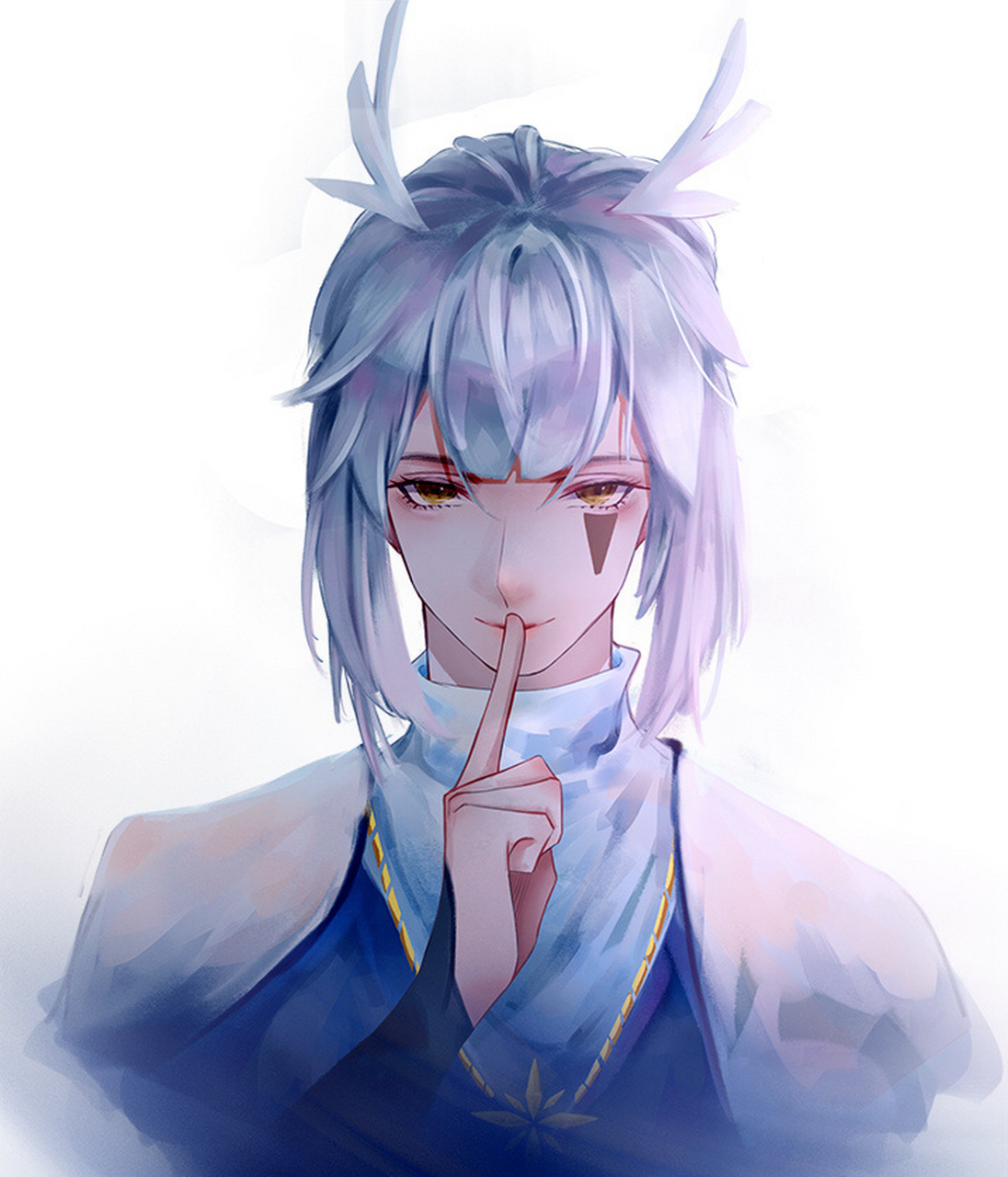 一张光遇白鸟头像, 真的又帅又有欲, 也太会撩人了吧[舔屏] 画师