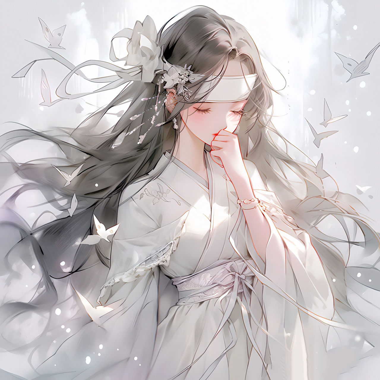 白色系,好仙呀,大爱!▏古风女生头像