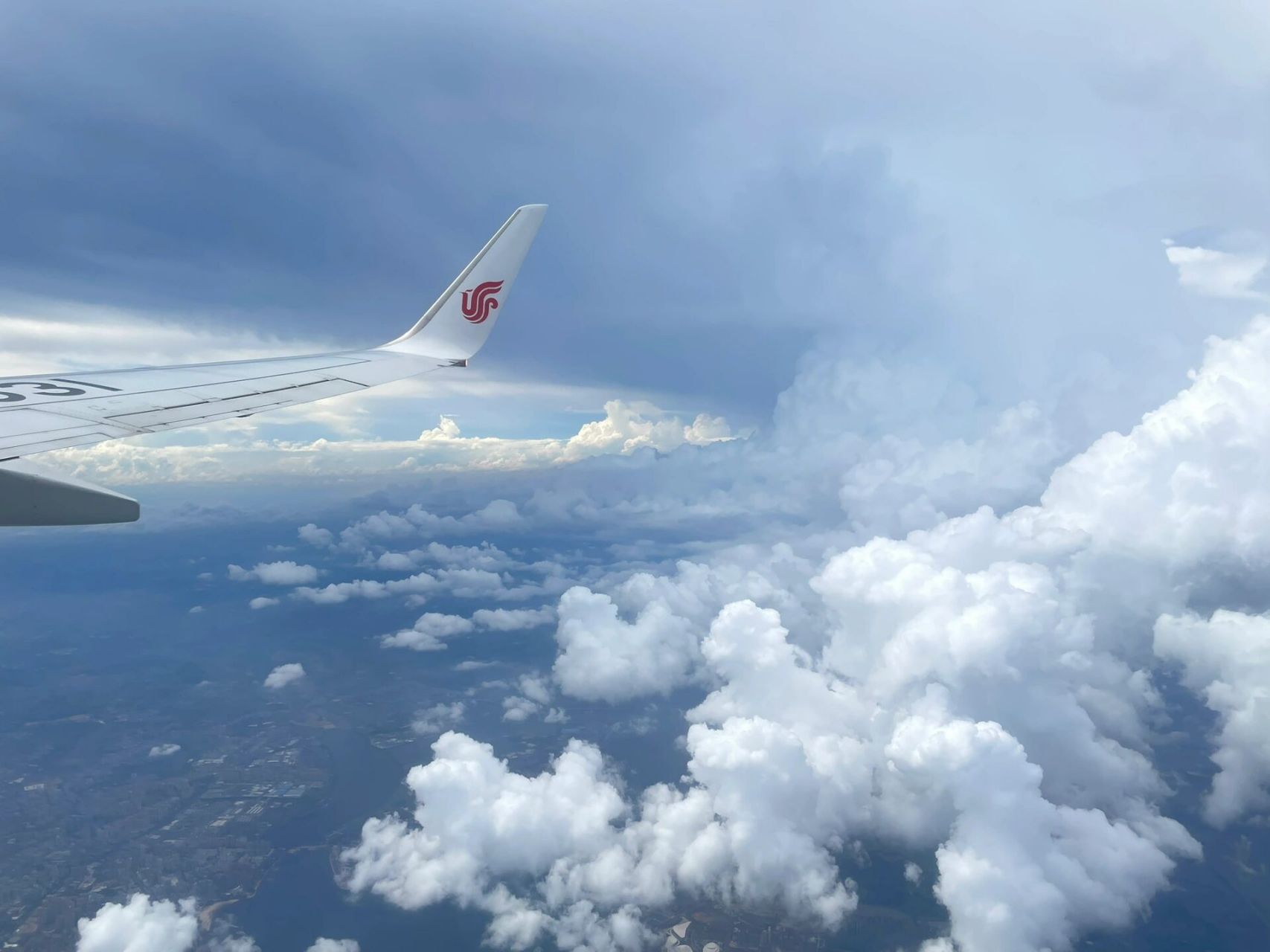 波音737-800和空客320-200选座体验 国航ca4360 选座32l窗外世界 序号