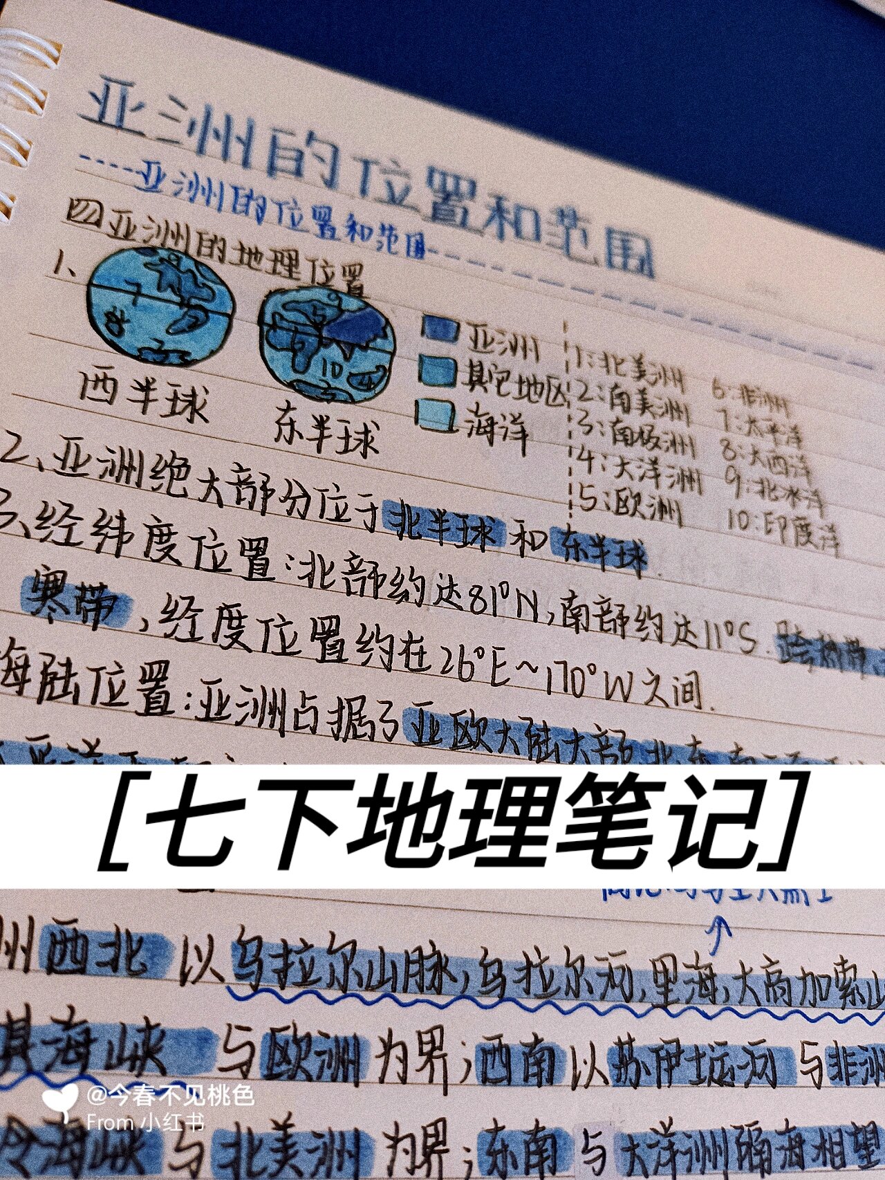 七下地理笔记手写(七下地理必刷题)  第2张