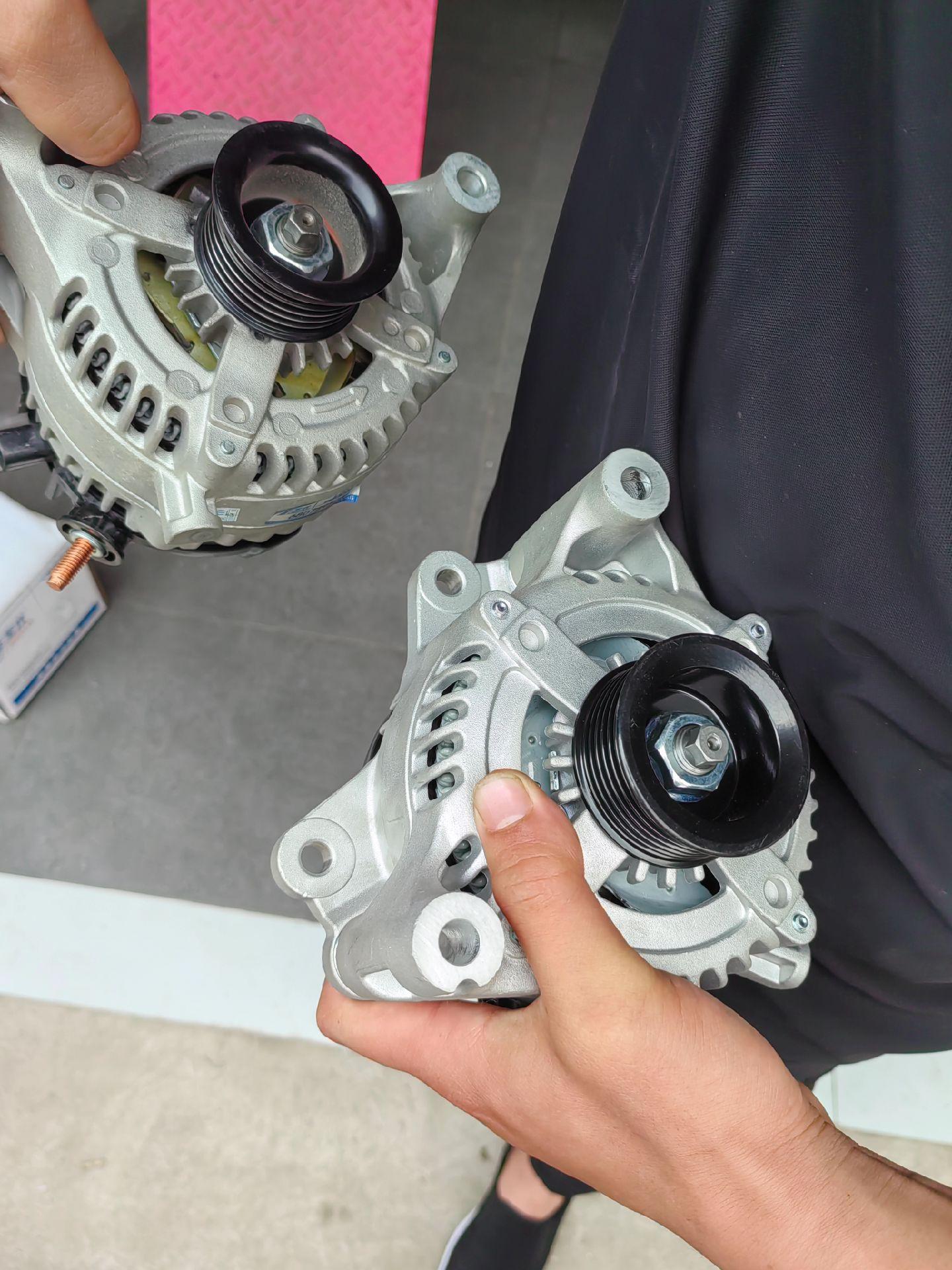 牧马人 更换发动机 拆附件皮带