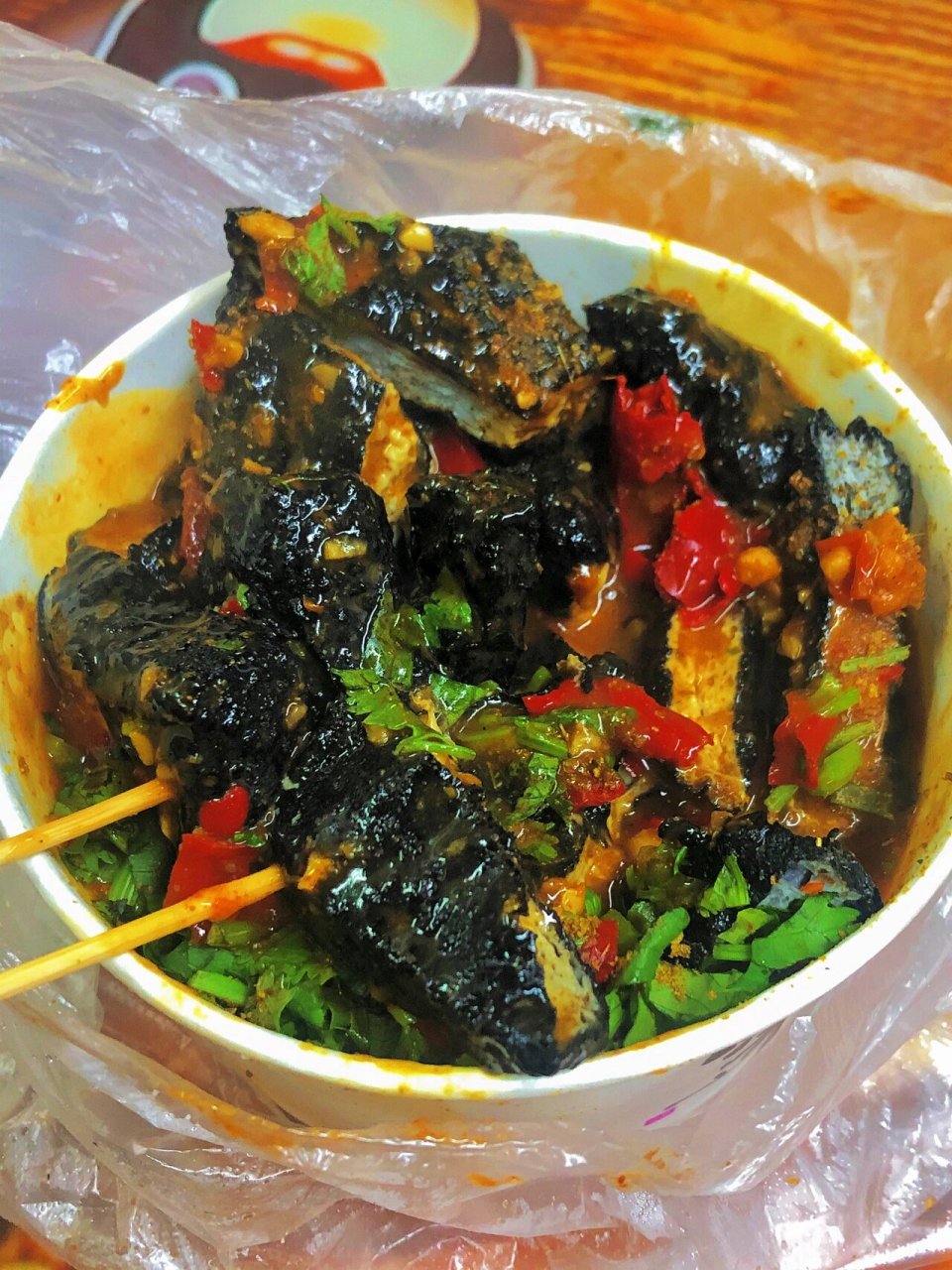 西安吉祥村这个臭豆腐夹馍94美滴狠!