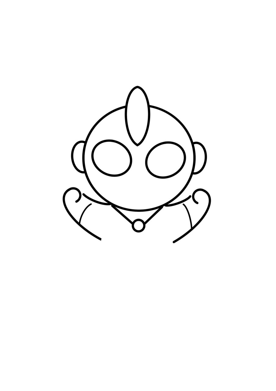 可爱的奥特曼简笔画教程 小朋友都喜欢的奥特曼简笔画教程,小学生