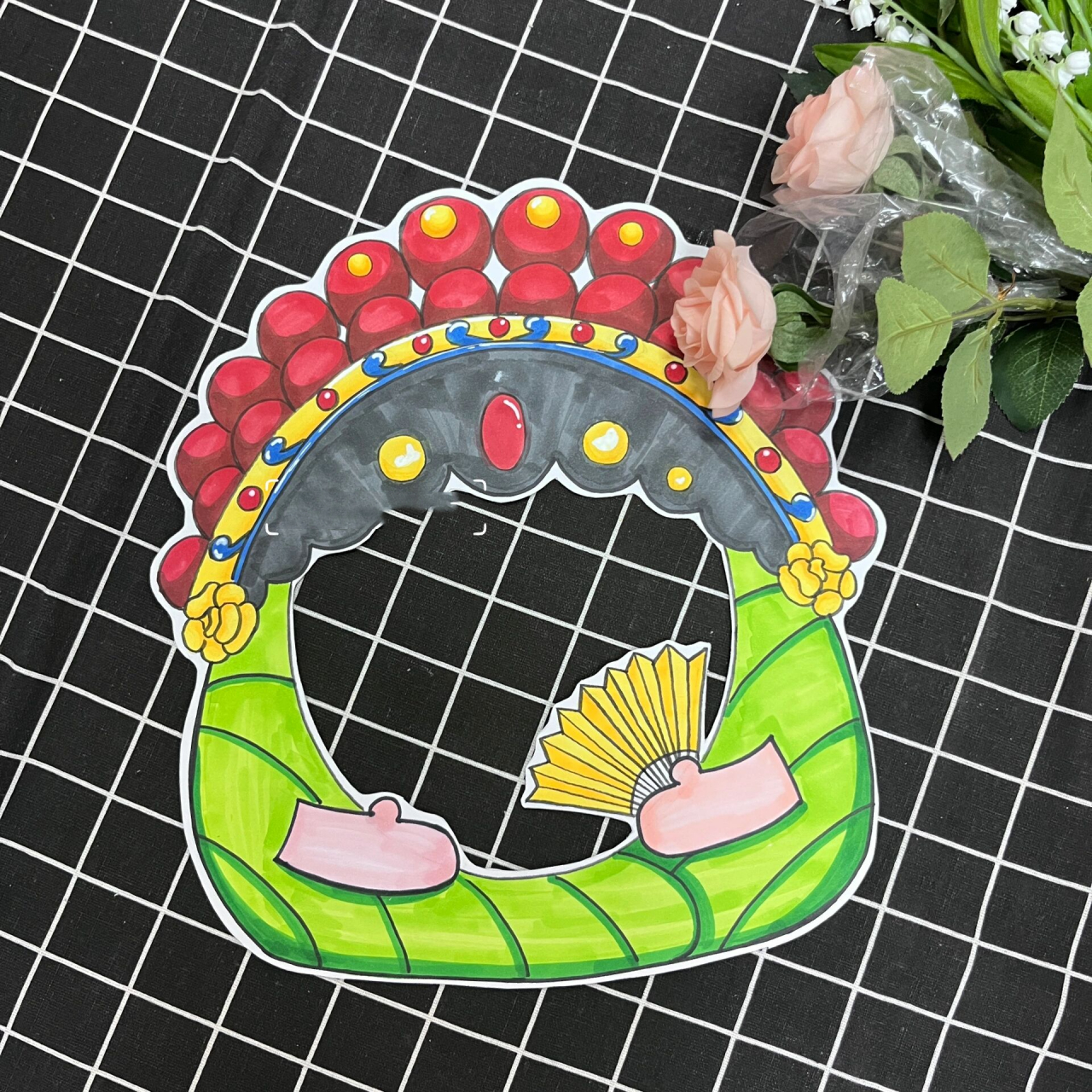 《粽子面具》创意美术 端午节 来一个不一样的粽子面具