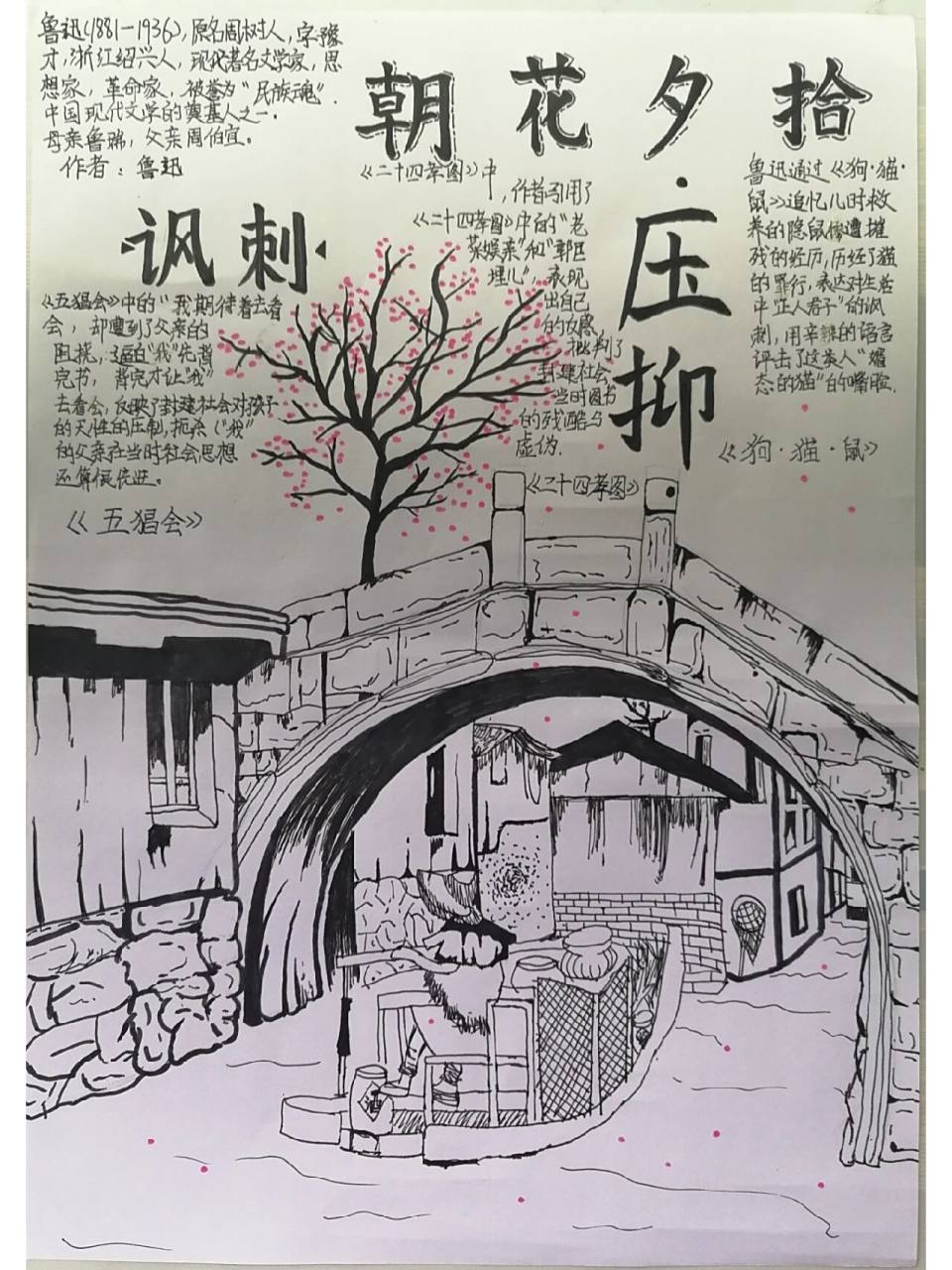 《朝花夕拾》手抄报