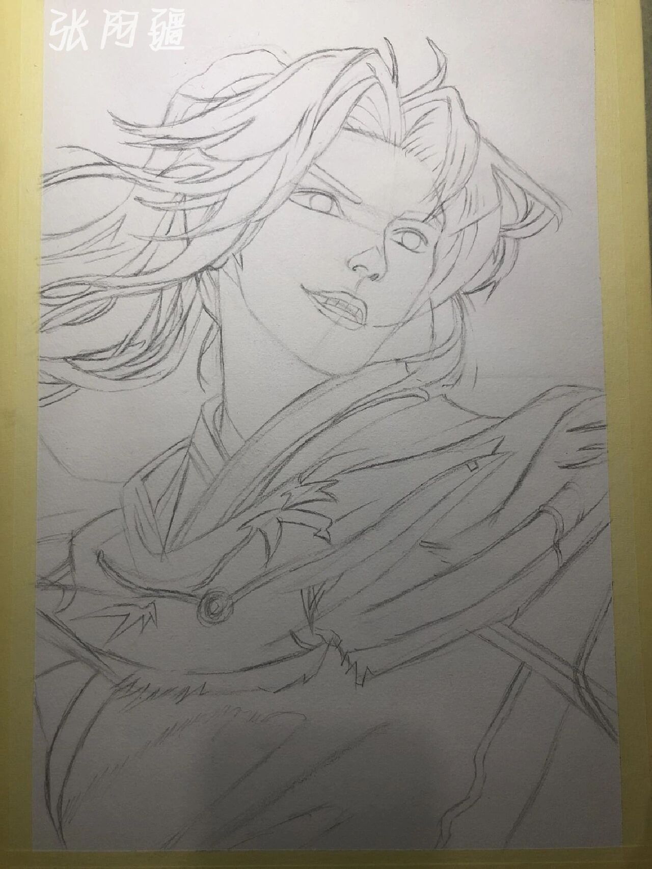 王者荣耀曜手绘过程图