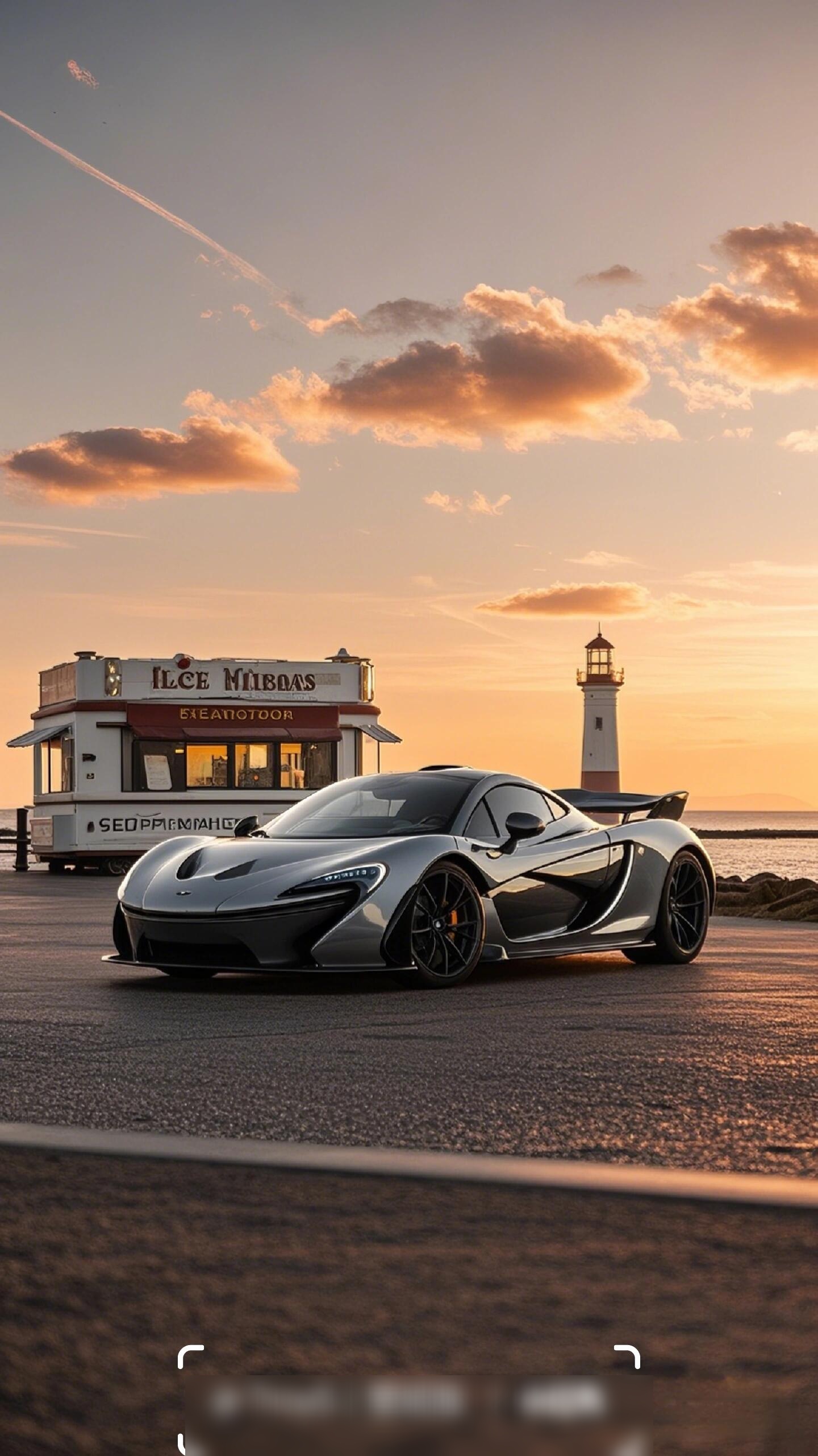 迈凯轮 落日余晖下的迈凯轮p1