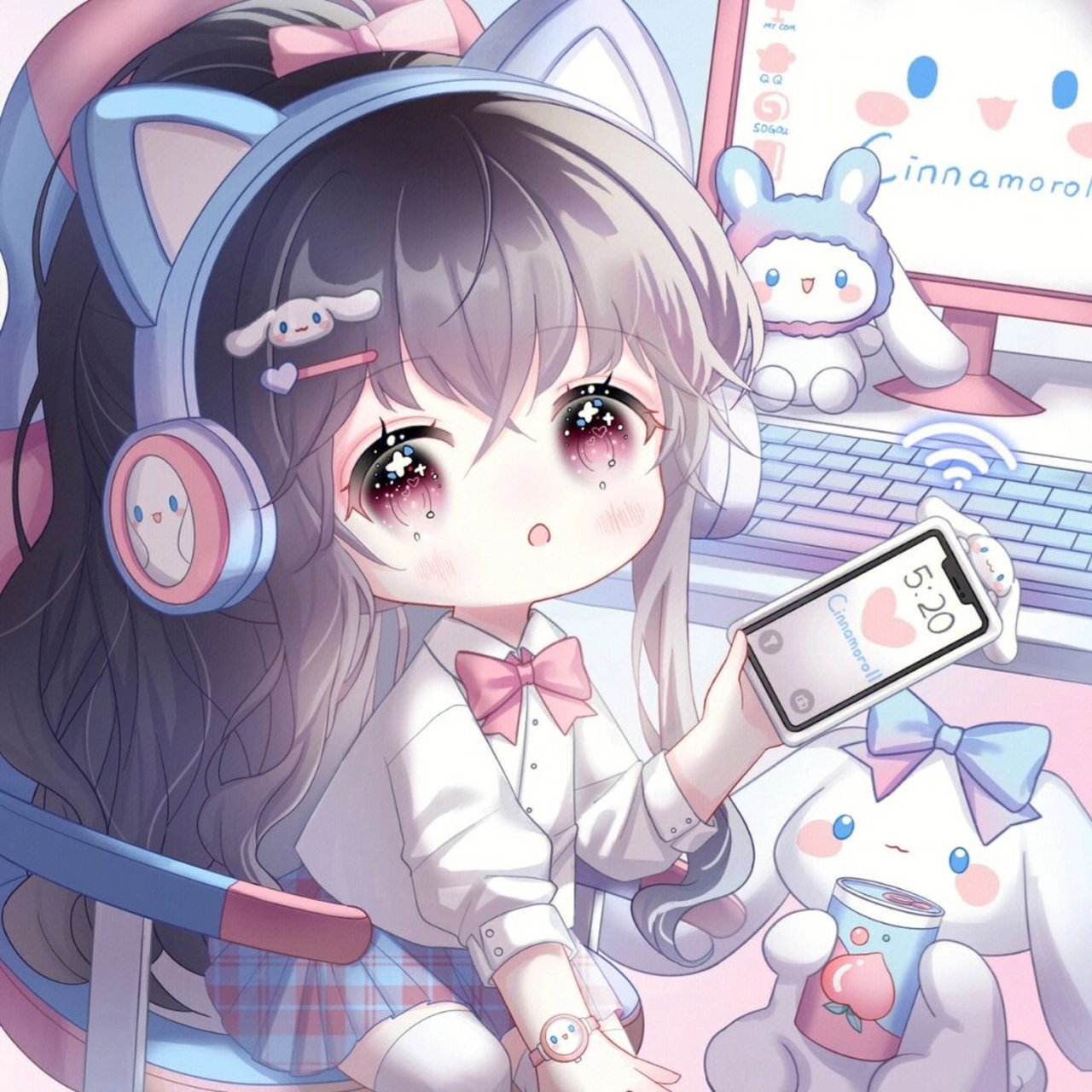 电竞少女头像可爱动漫头像
