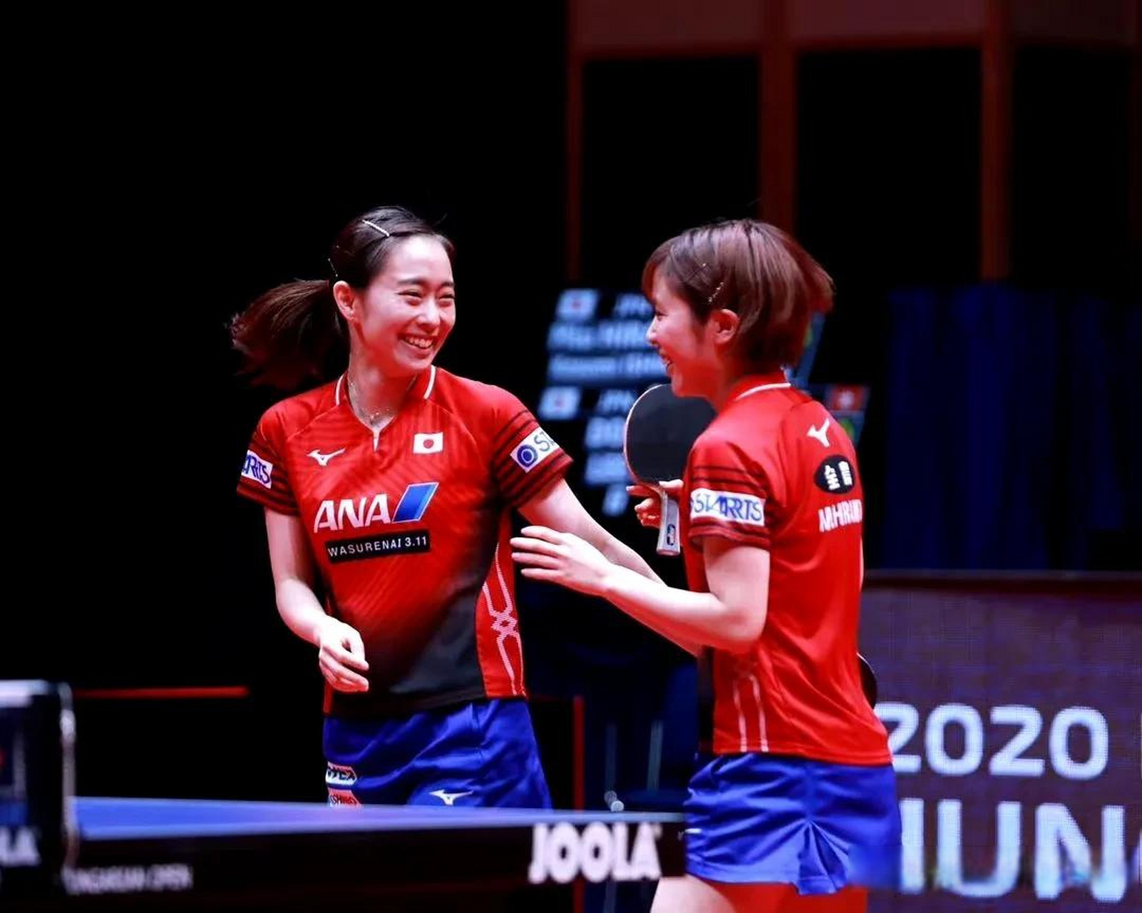 平野美宇祝福石川佳纯:这么长时间辛苦了!