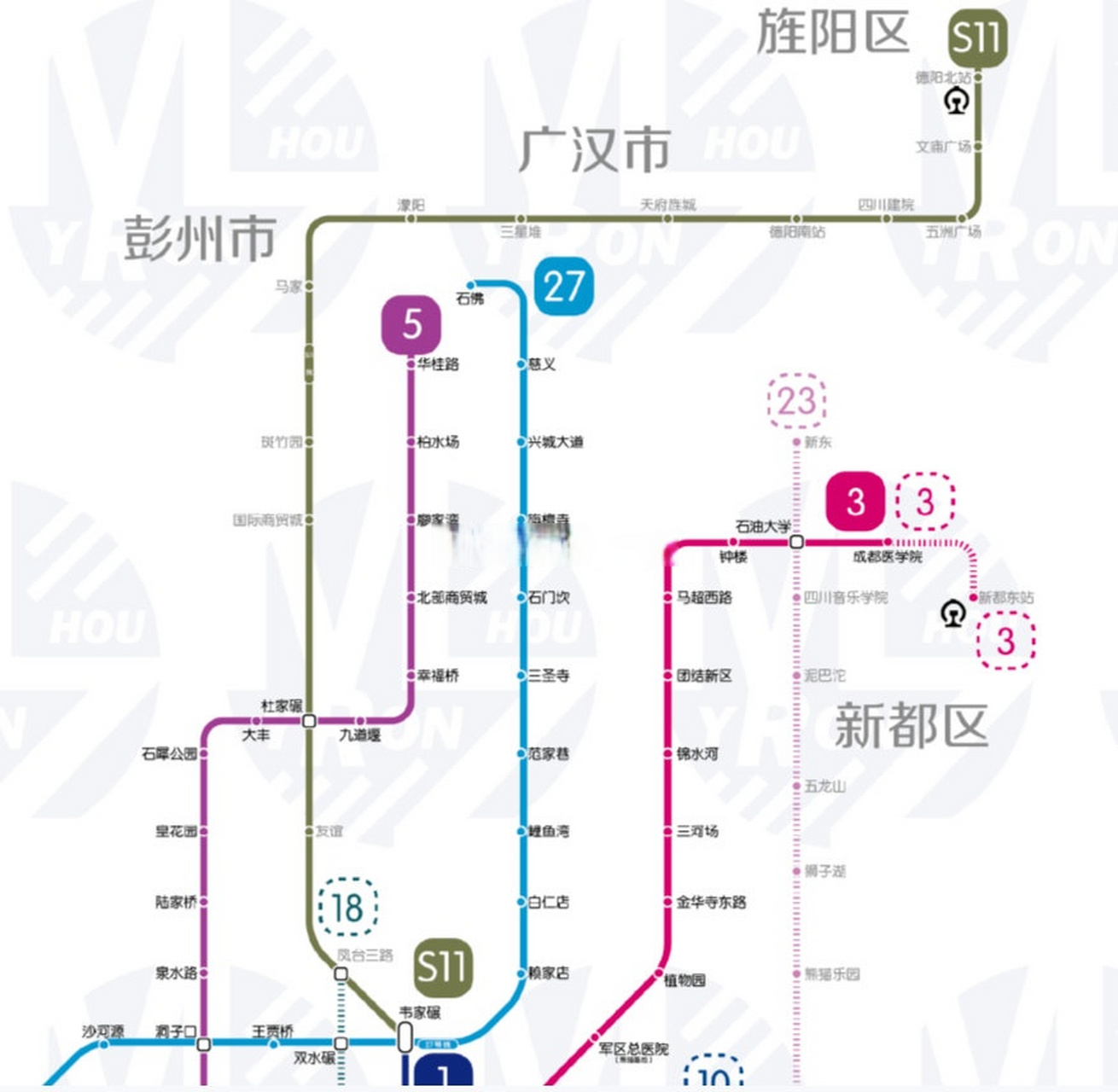 【乱弹成都地铁第五期规划(14】s11号线,成都至德阳线,韦家碾-德阳北