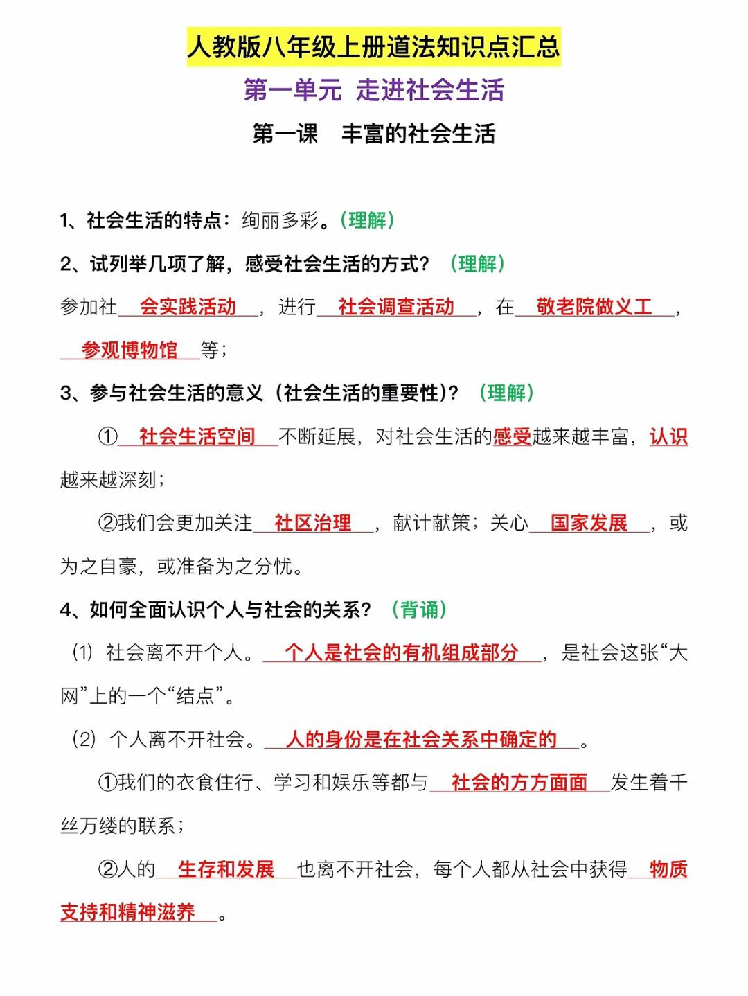 八上道法历史点(八上道法重点知识点)  第1张 八上道法历史点(八上道法重点知识点)  第1张