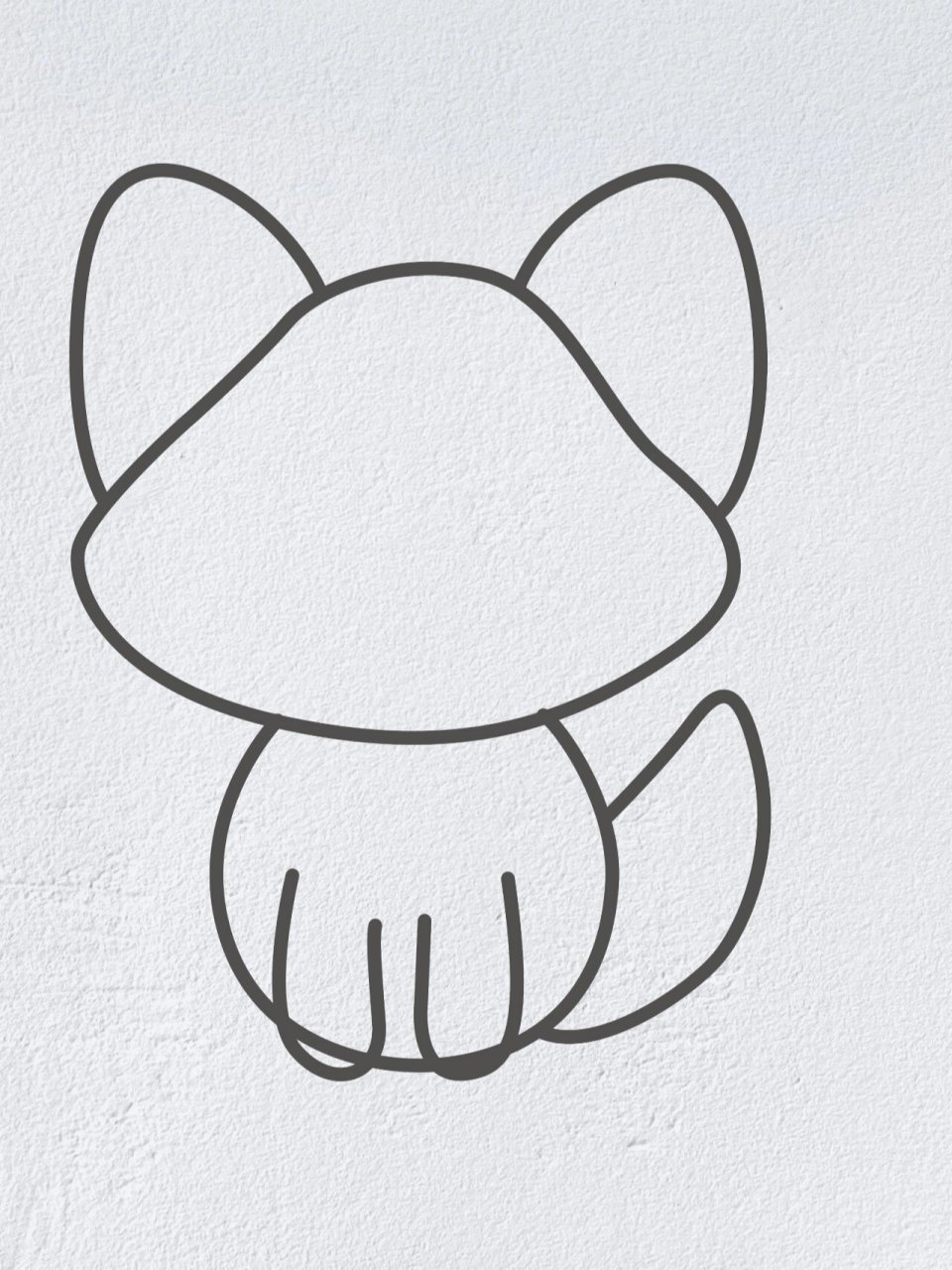 动物简笔画之可爱的小狐狸(内附过程图)