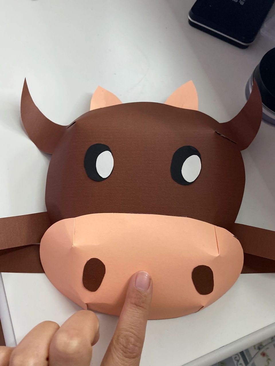 《小壁虎借尾巴》头饰 牛伯伯头饰,立体剪裁