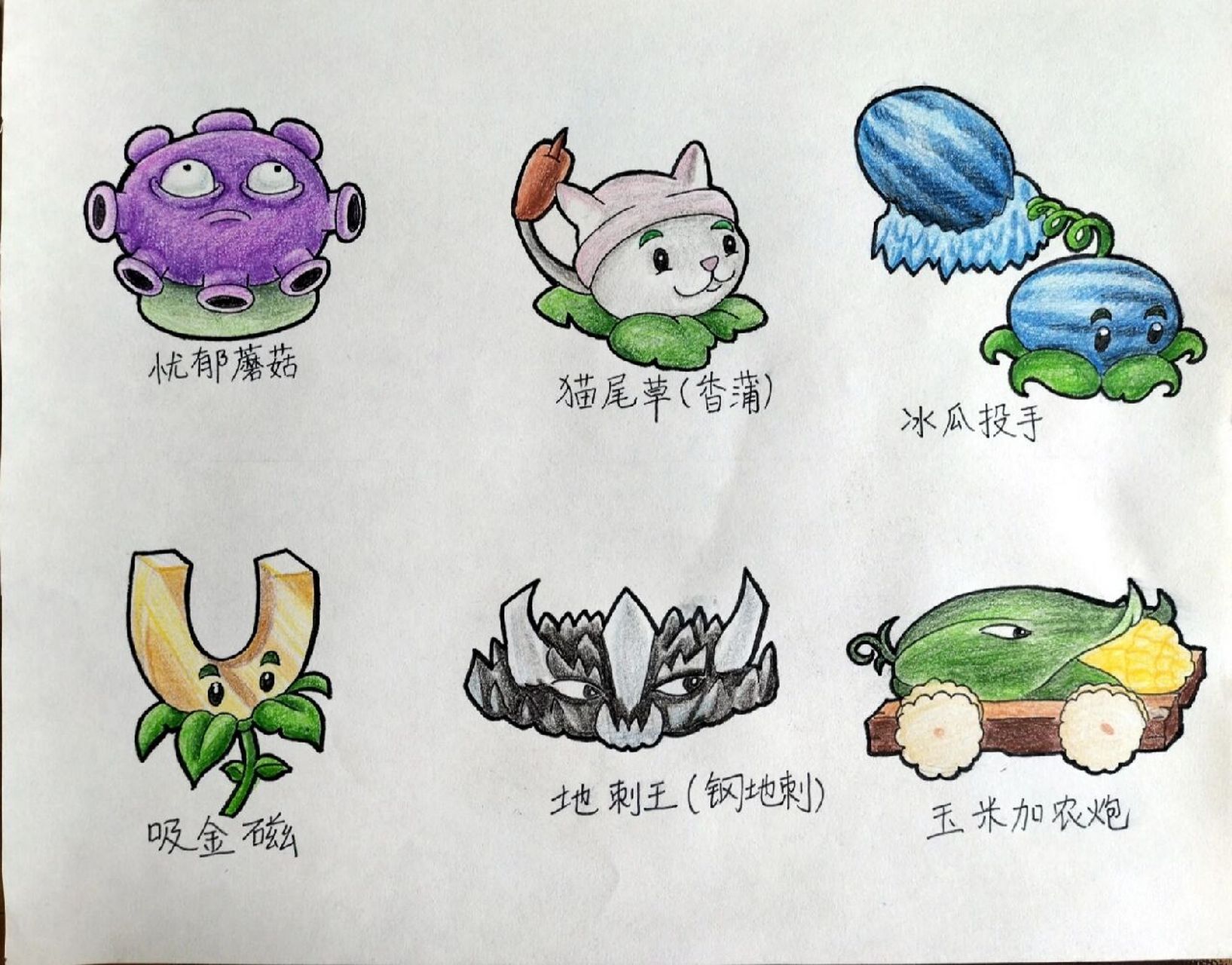 植物大战僵尸怎么画简笔画
