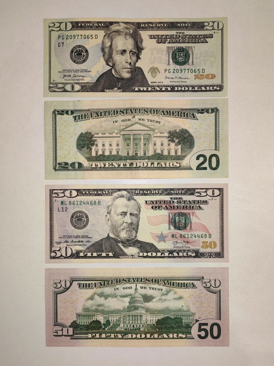 美元纸币 2美元的面值也搞到了,终于把美元纸币收集齐了