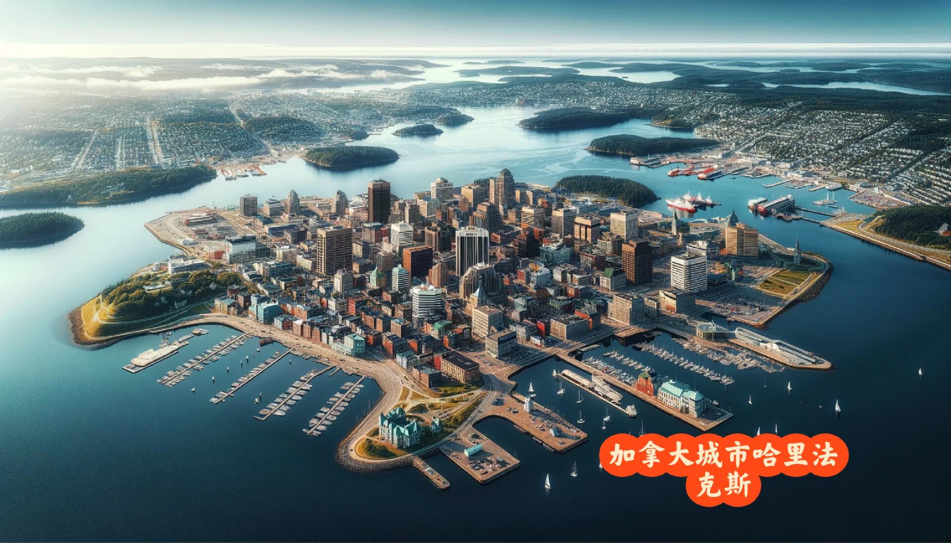 加拿大城市哈里法克斯-ai作图系列13 哈利法克斯(halifax)是加拿大