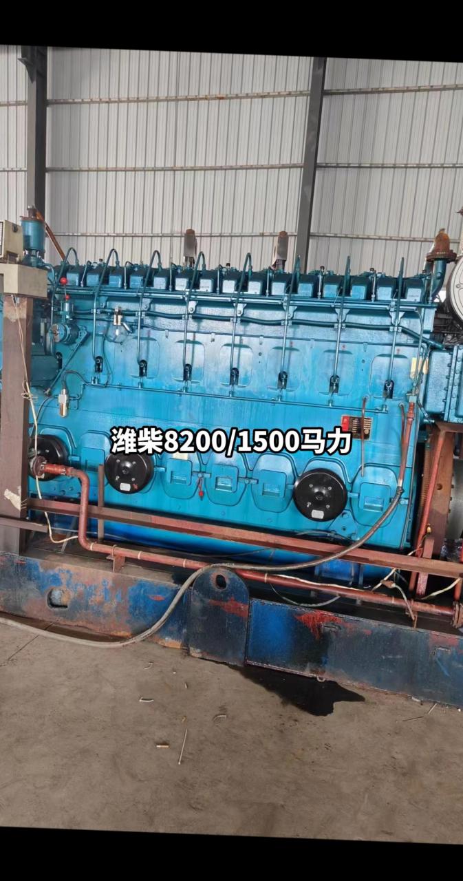 2019年出厂用时50小时准新机,潍柴8200/1500马力柴油机