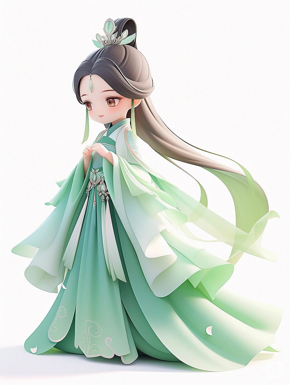 古风|一袭青衣   美得不可方物的女子缓缓走来,一袭青衣轻舞飘扬.