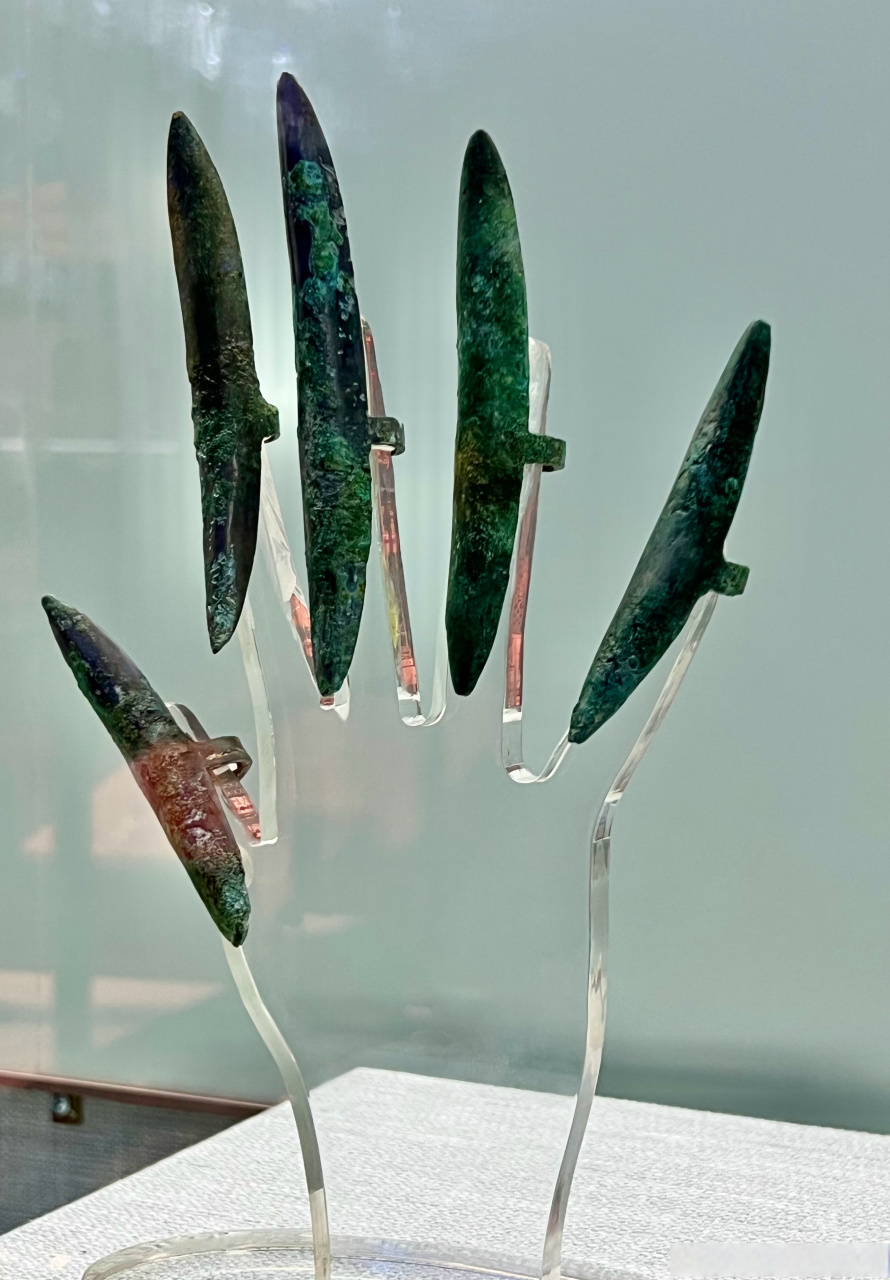 五根铜指护,出土自保山昌宁大甸山遗址,中午一起吃饭的王教授(他