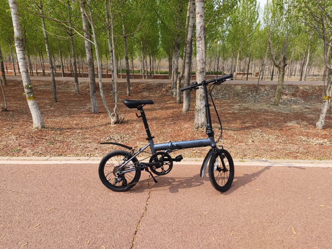京造16寸折叠自行车初试