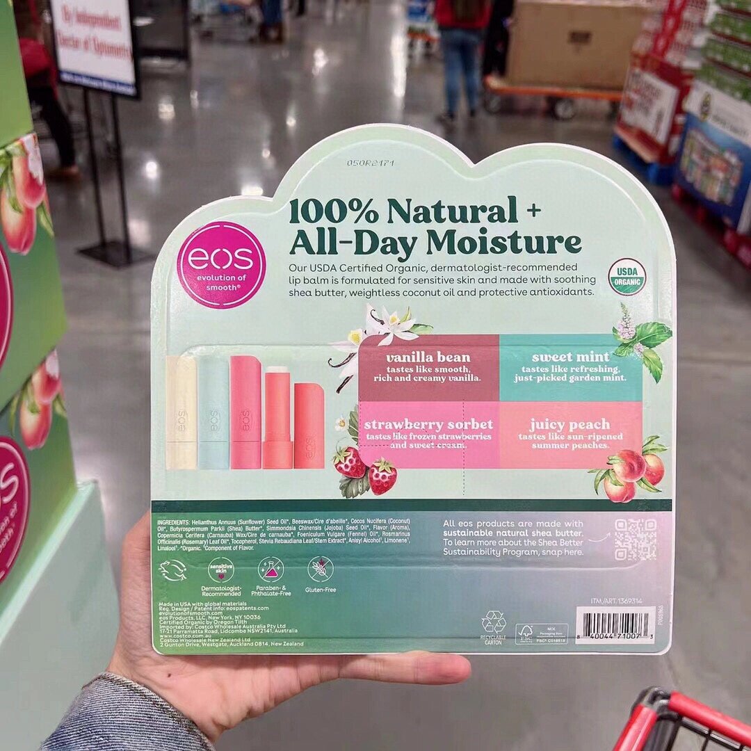 eos 润唇膏9支装 天然滋润保湿滋养