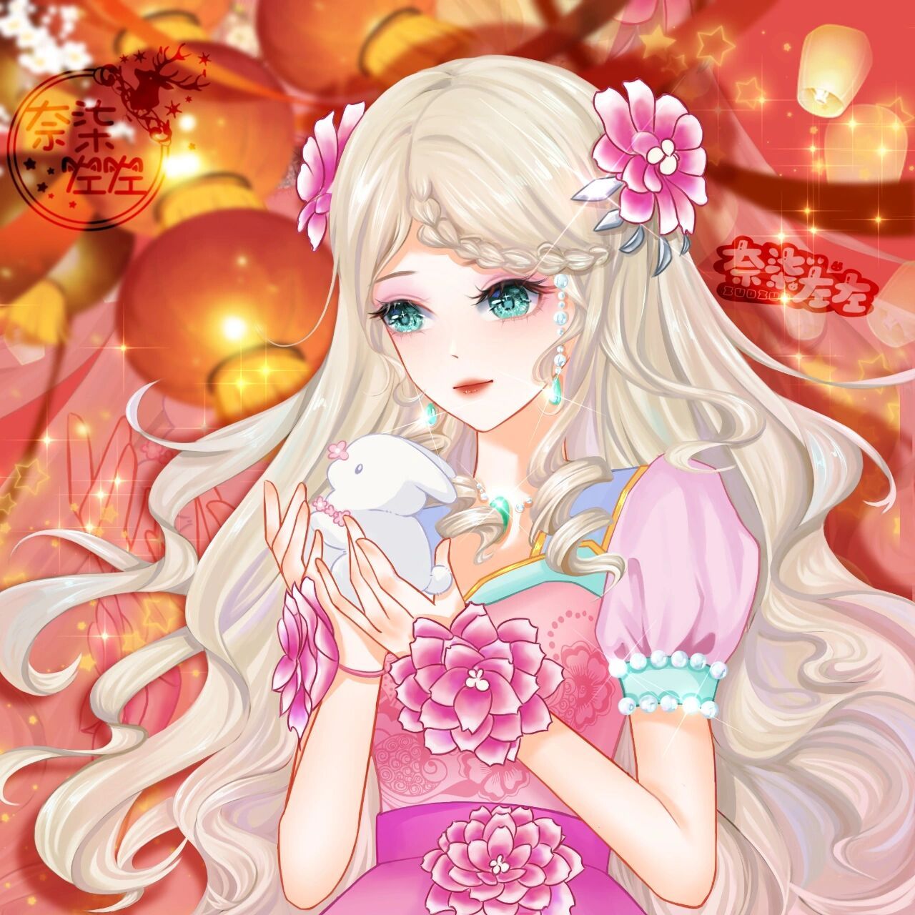 叶罗丽新年头像完结啦,最后一人王默也画完啦,这里只放了红色背景