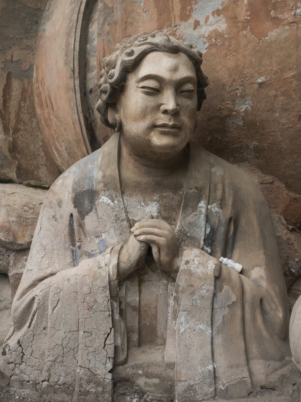 卧佛 · 释迦涅槃圣迹图 地点:重庆大足·宝顶山 年代:南宋 ·卧佛