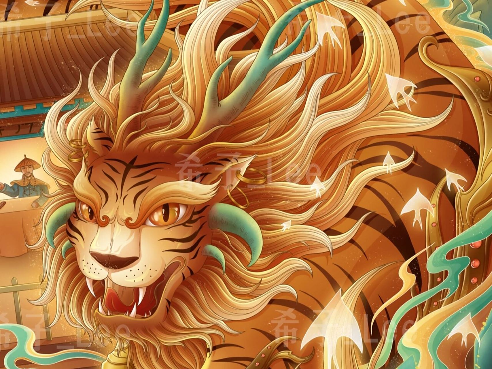 狴犴又名宪章,是中国古代神话传说中的神兽,为瑞兽龙的第七子