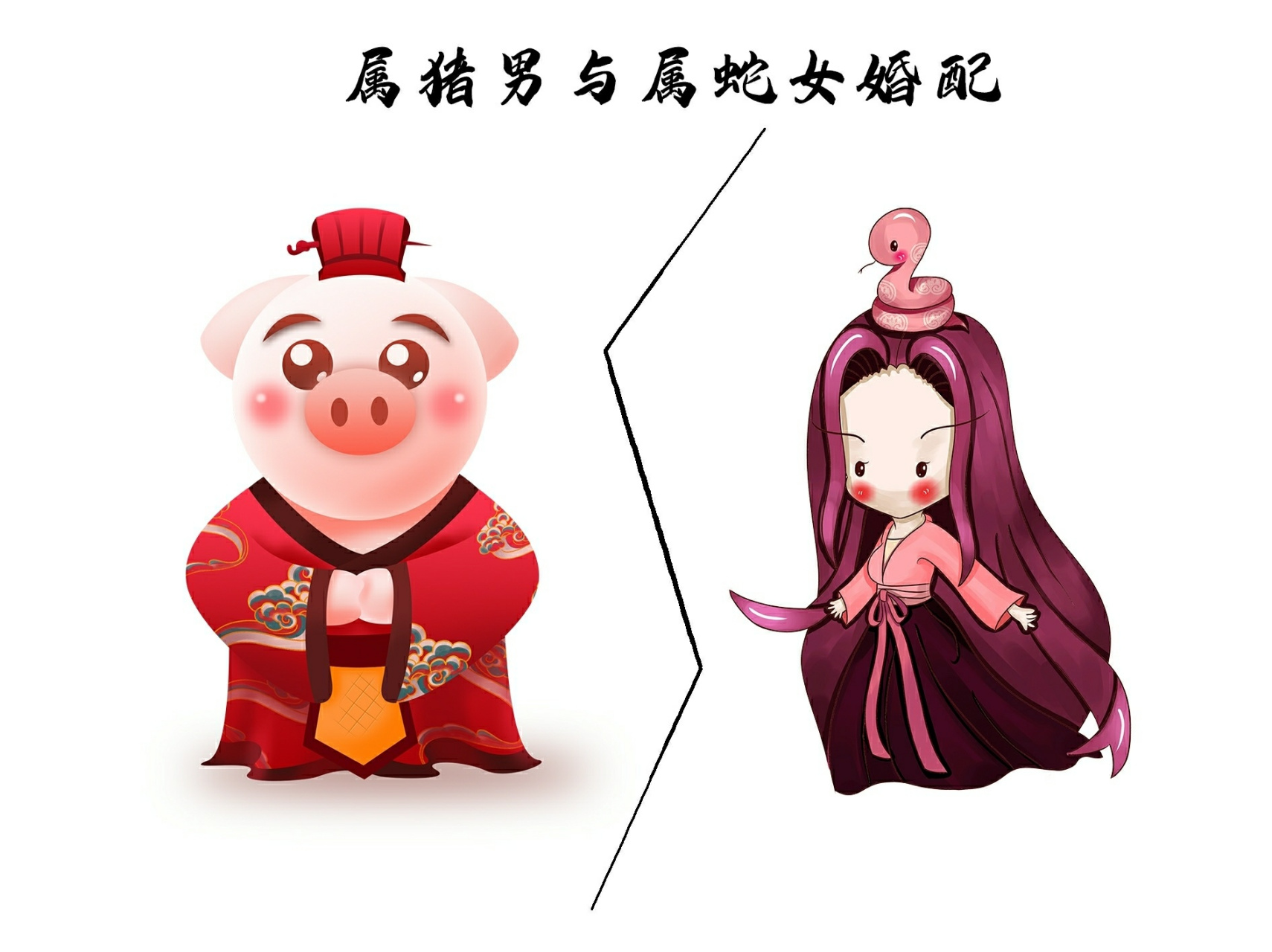 属猪女和属蛇男昏配如合,没有幸福可言 9494在因缘婚配关系方面