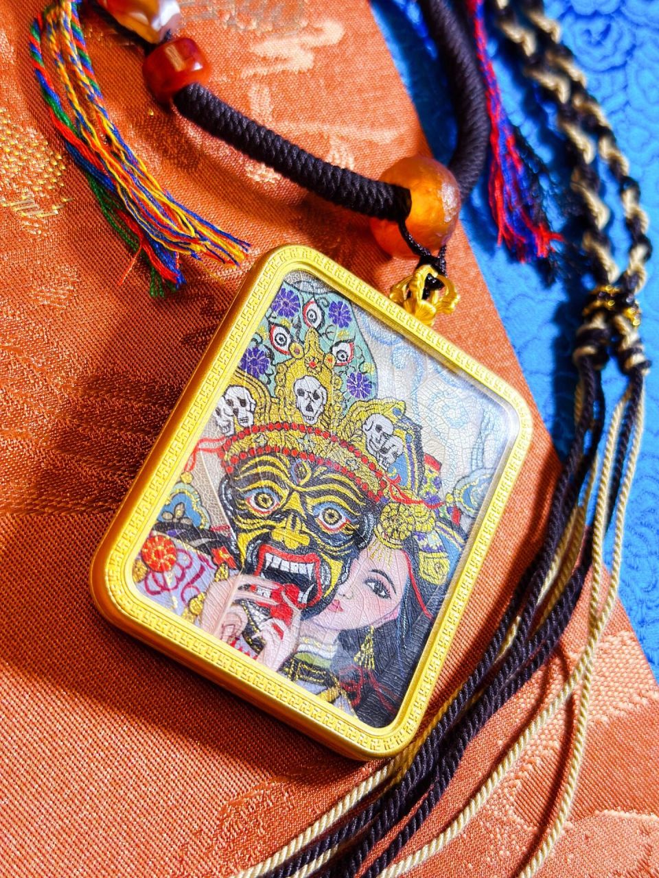 菩提叶上的前世今生,扎基拉姆,小唐卡,手绘