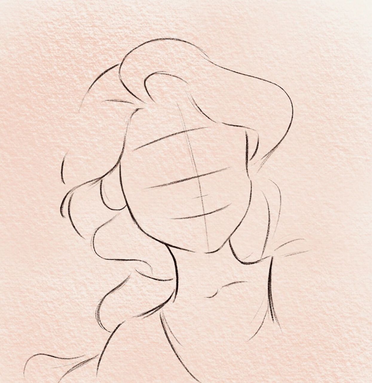 来一个迪士尼长发公主,依然是线稿练习～一起进步手绘铅笔线稿临摹
