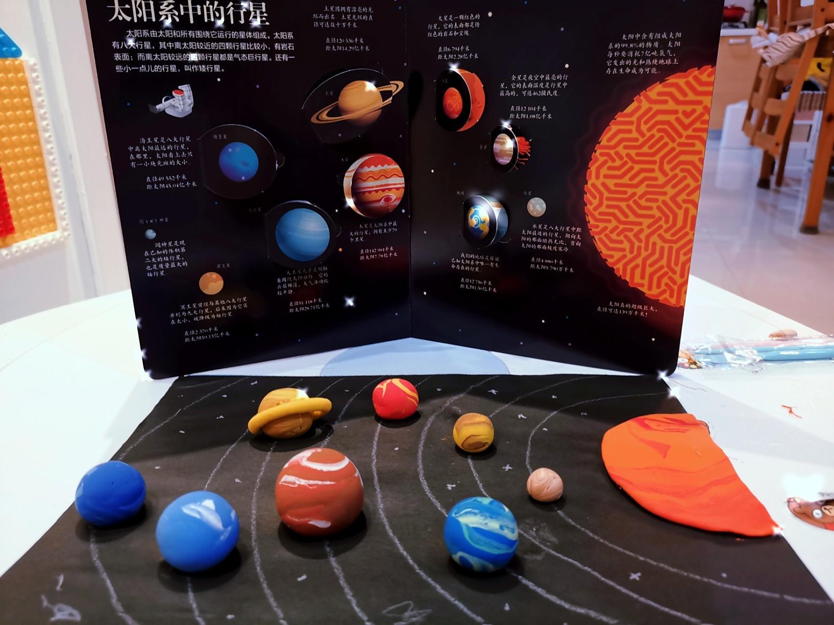 彩泥早教 创造太阳系 计划很久的超轻粘土自制太阳系,今天终于实践了