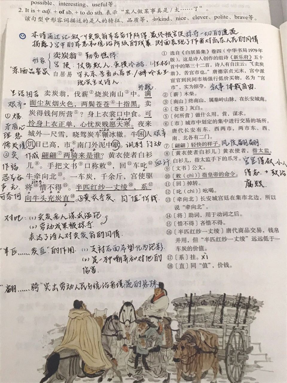 八下文言文/卖炭翁/笔记分享