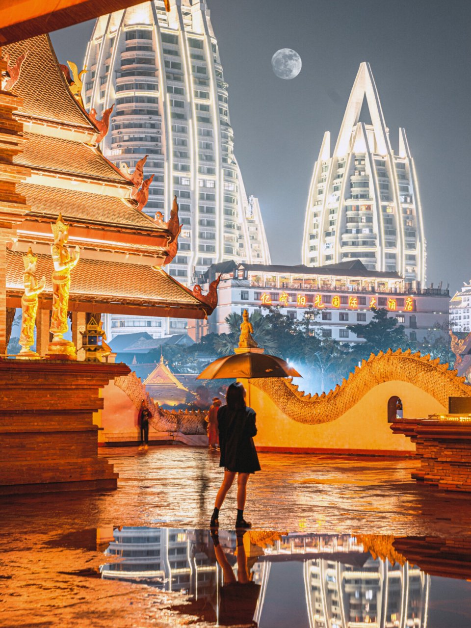 西双版纳夜景也太美了吧6015|小众拍照点分享 星光夜市77湄公河