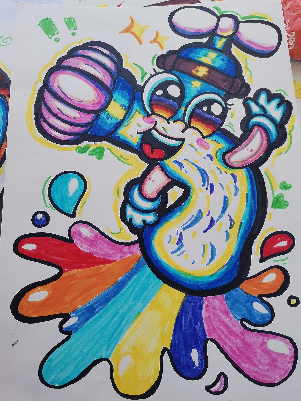 水龙头幼儿简笔画
