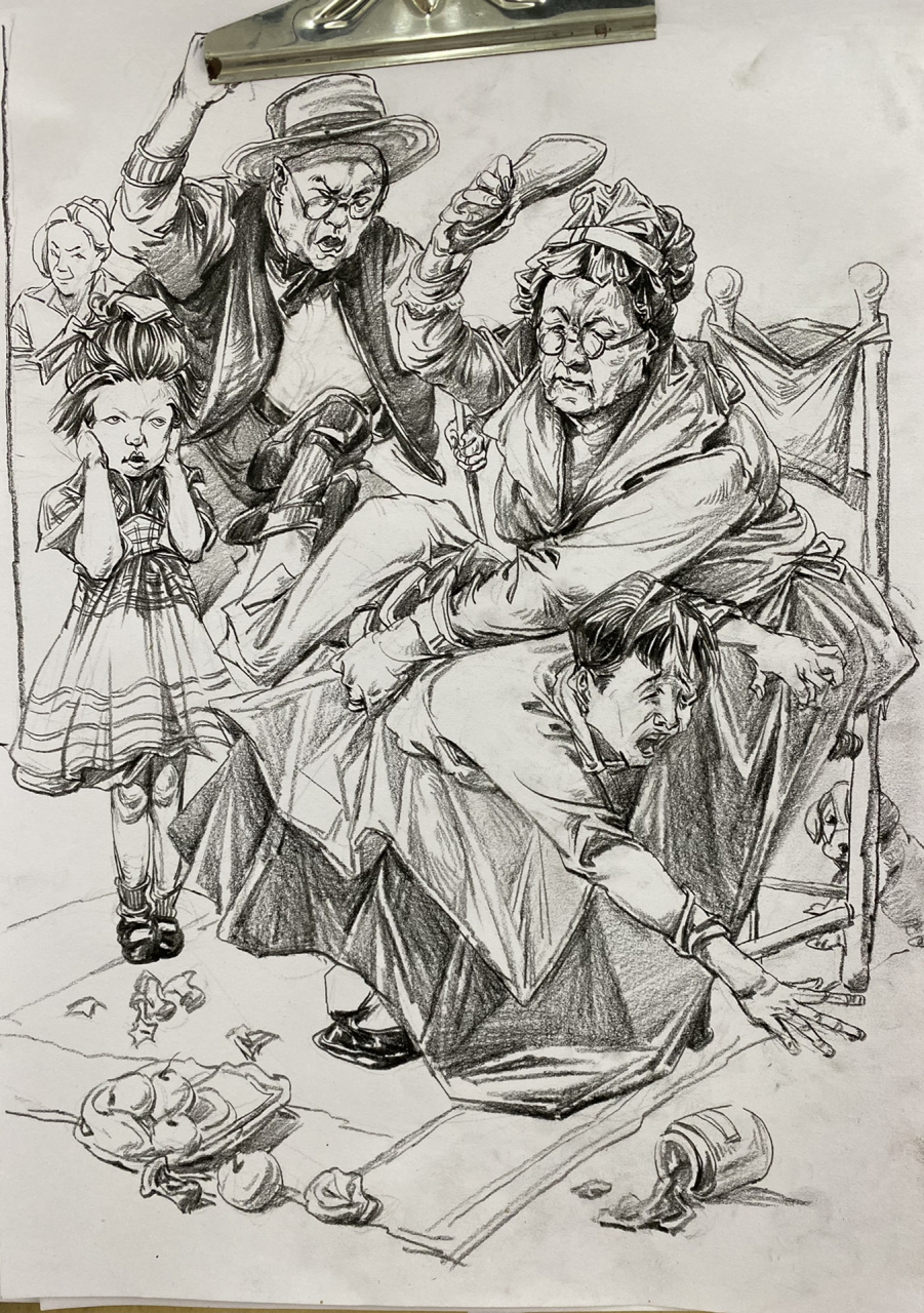 不听话的小孩都要被打屁股的