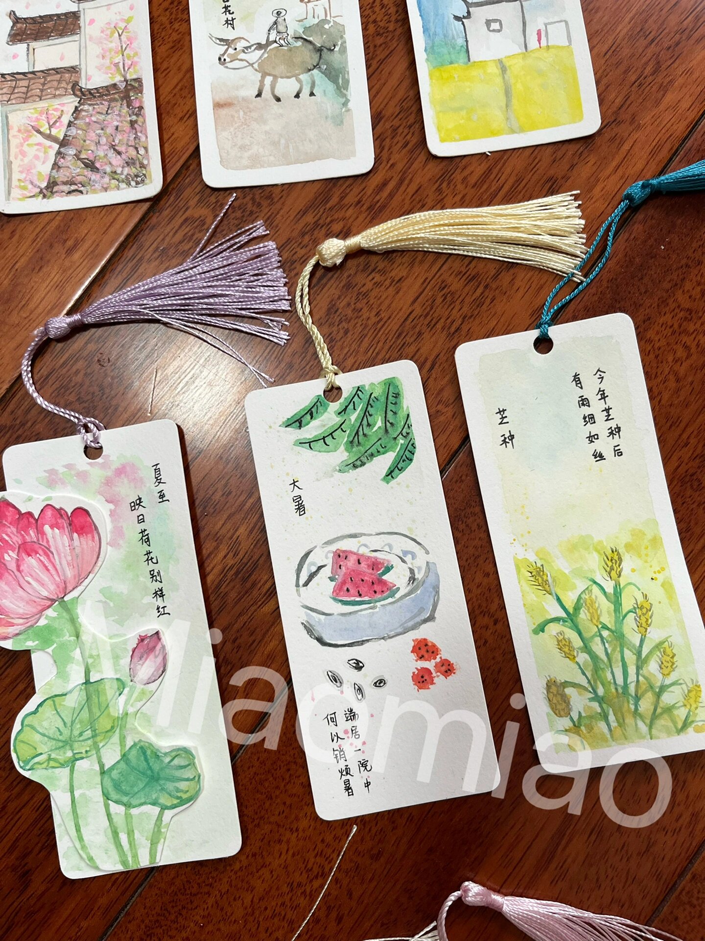 自制古风书签(24节气一部分