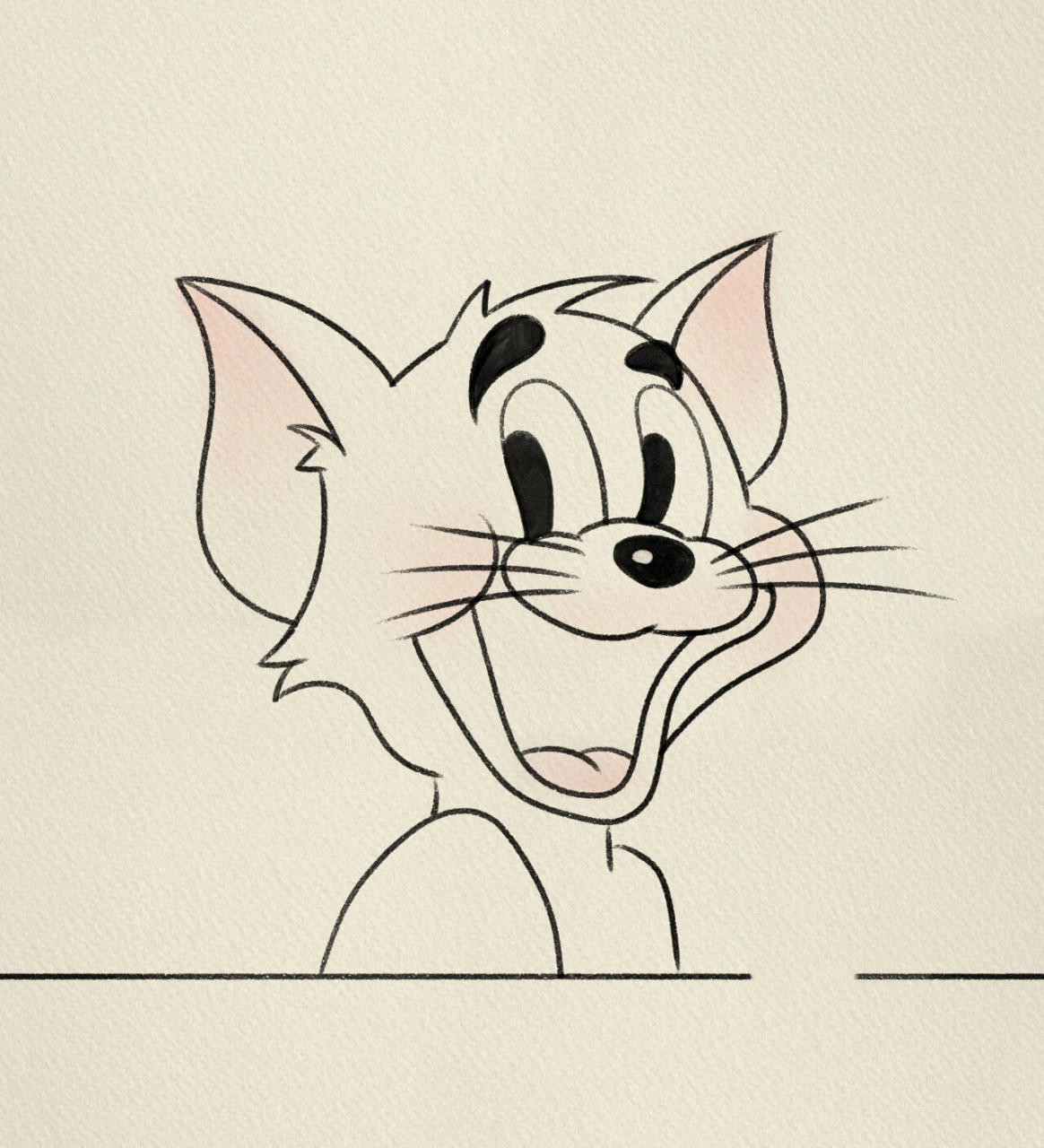 汤姆,猫抓老鼠简笔画‖(17) 临摹 77