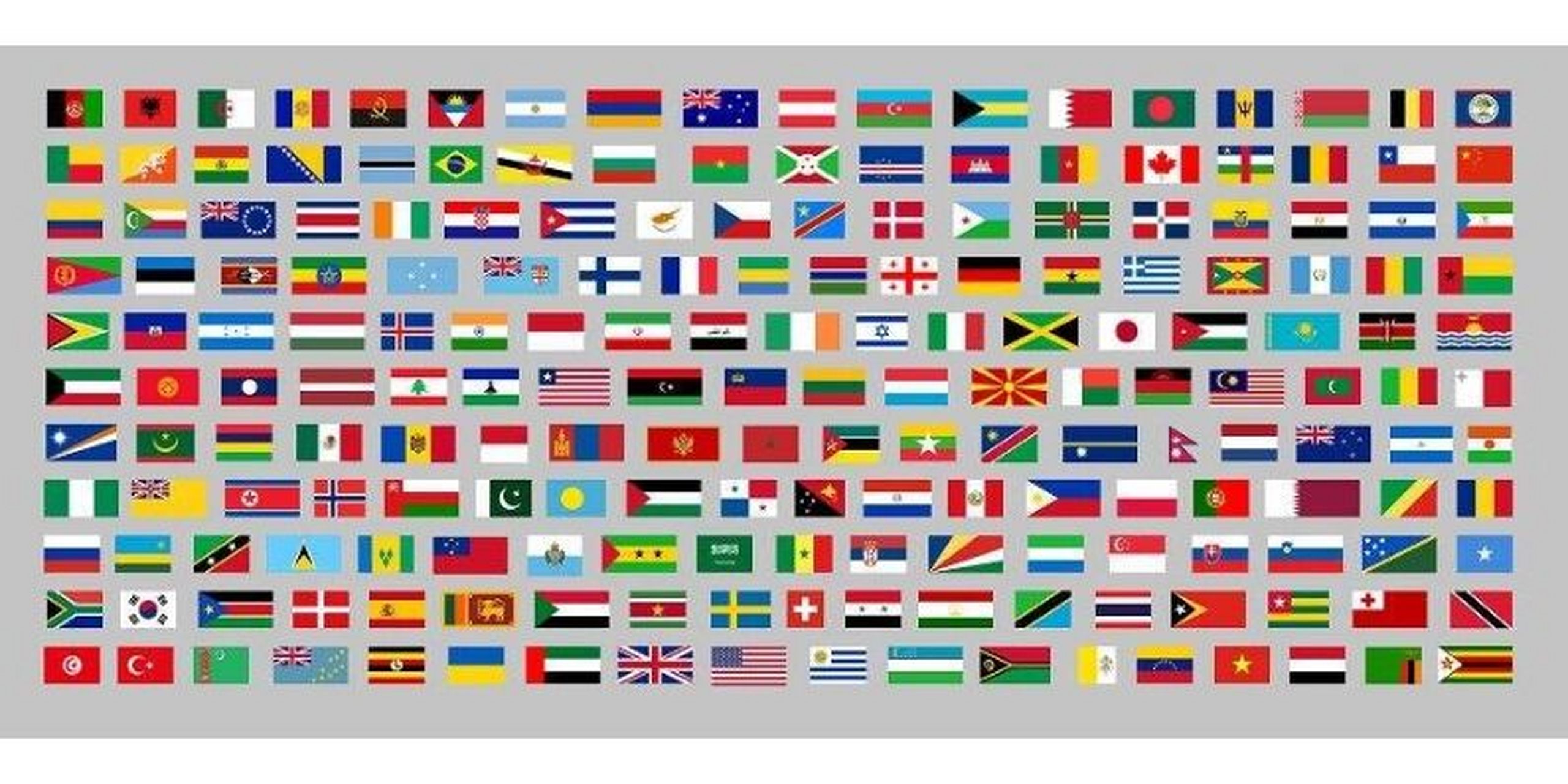 许多国家的国旗图片