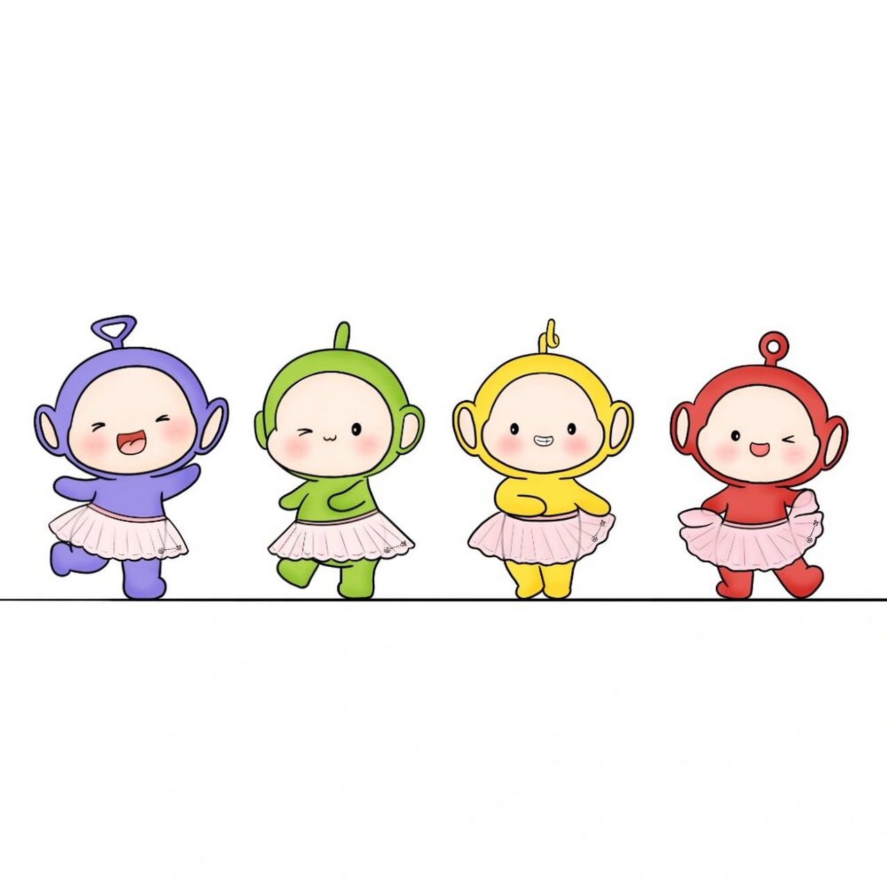 超可爱天线宝宝|简笔画 谁能拒绝胖乎乎,可可爱爱的天线宝宝呢