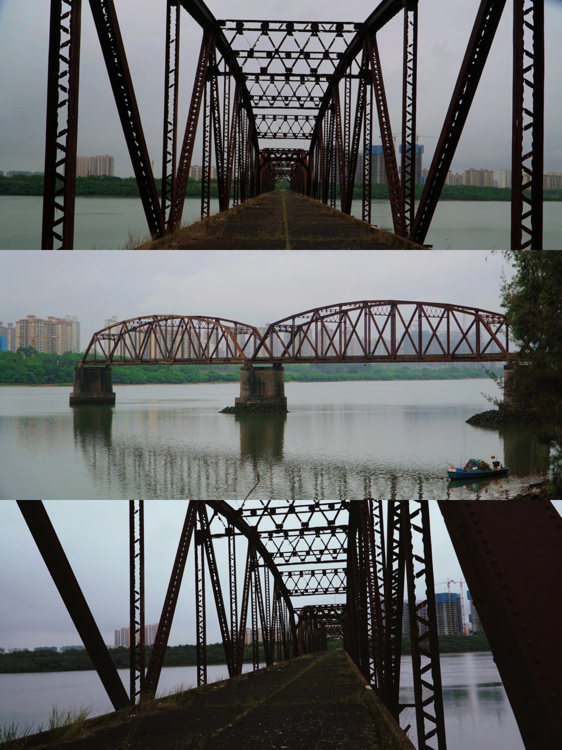 海口南渡江铁桥 探索历史的足迹 海南的第一座大桥"南渡江铁桥"由抗日