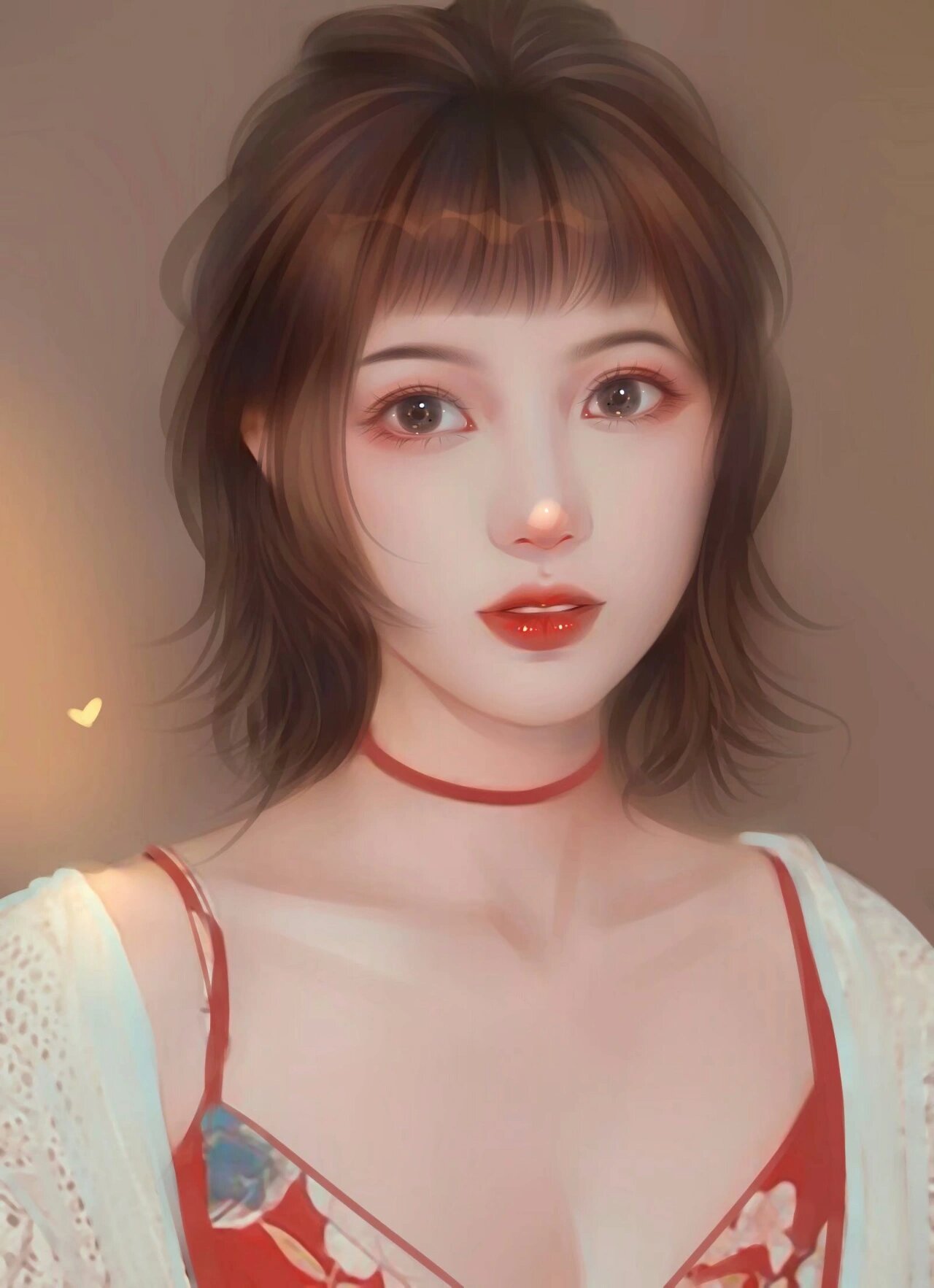 手绘画一个唯美好看的女生动漫头像 太美了