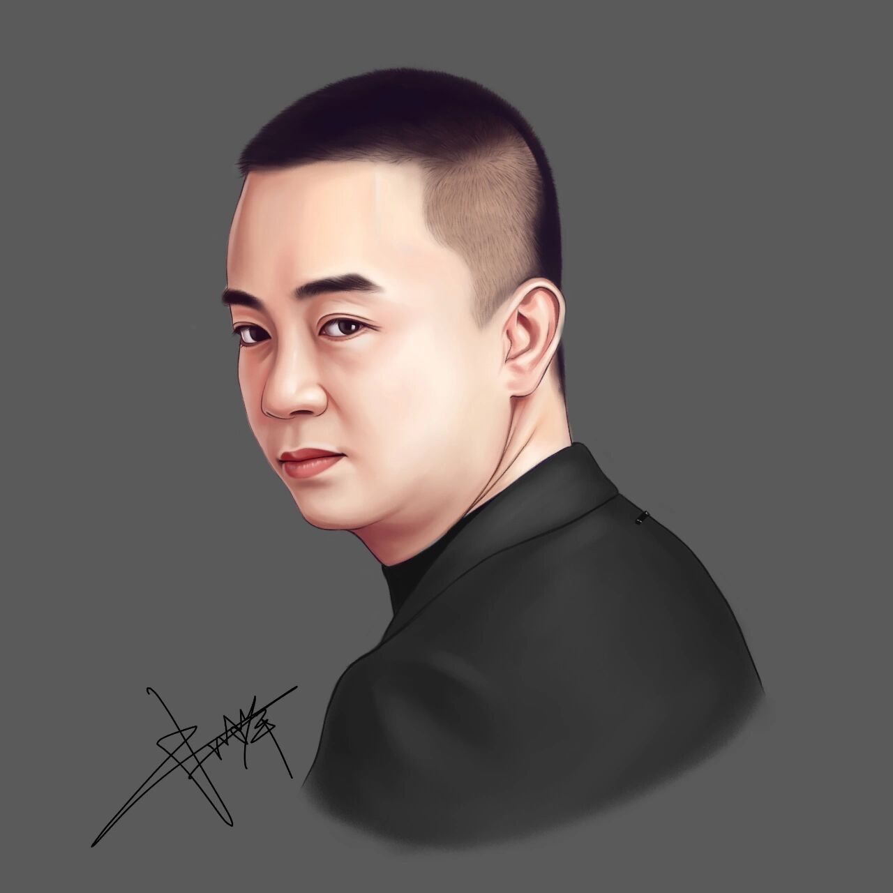 今日更新一组中年大叔真人手绘,高端大气风,懂生活有品位和格调的人.