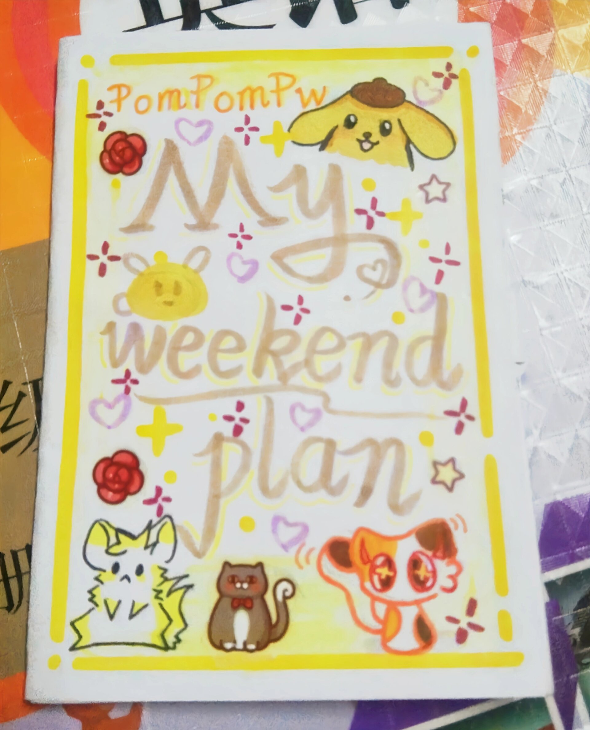 my weekend plan英语连环画