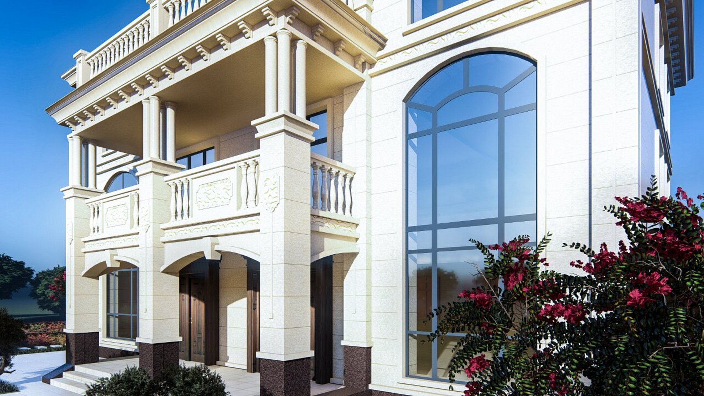 这是位于四川省达州市的一栋乡村别墅,这栋别墅为两兄弟一起合建,采用