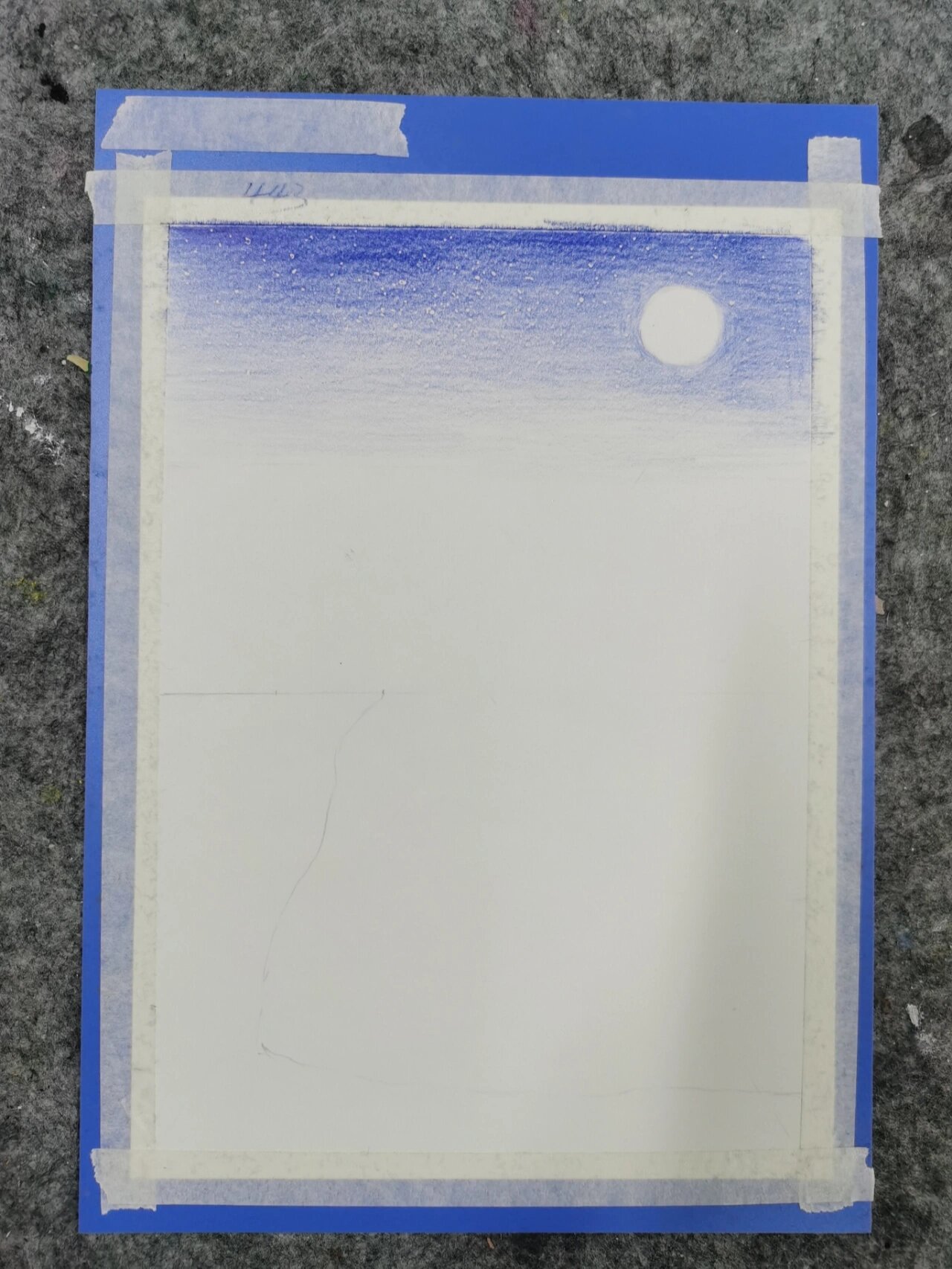 彩铅| 《星空》简易教程步骤