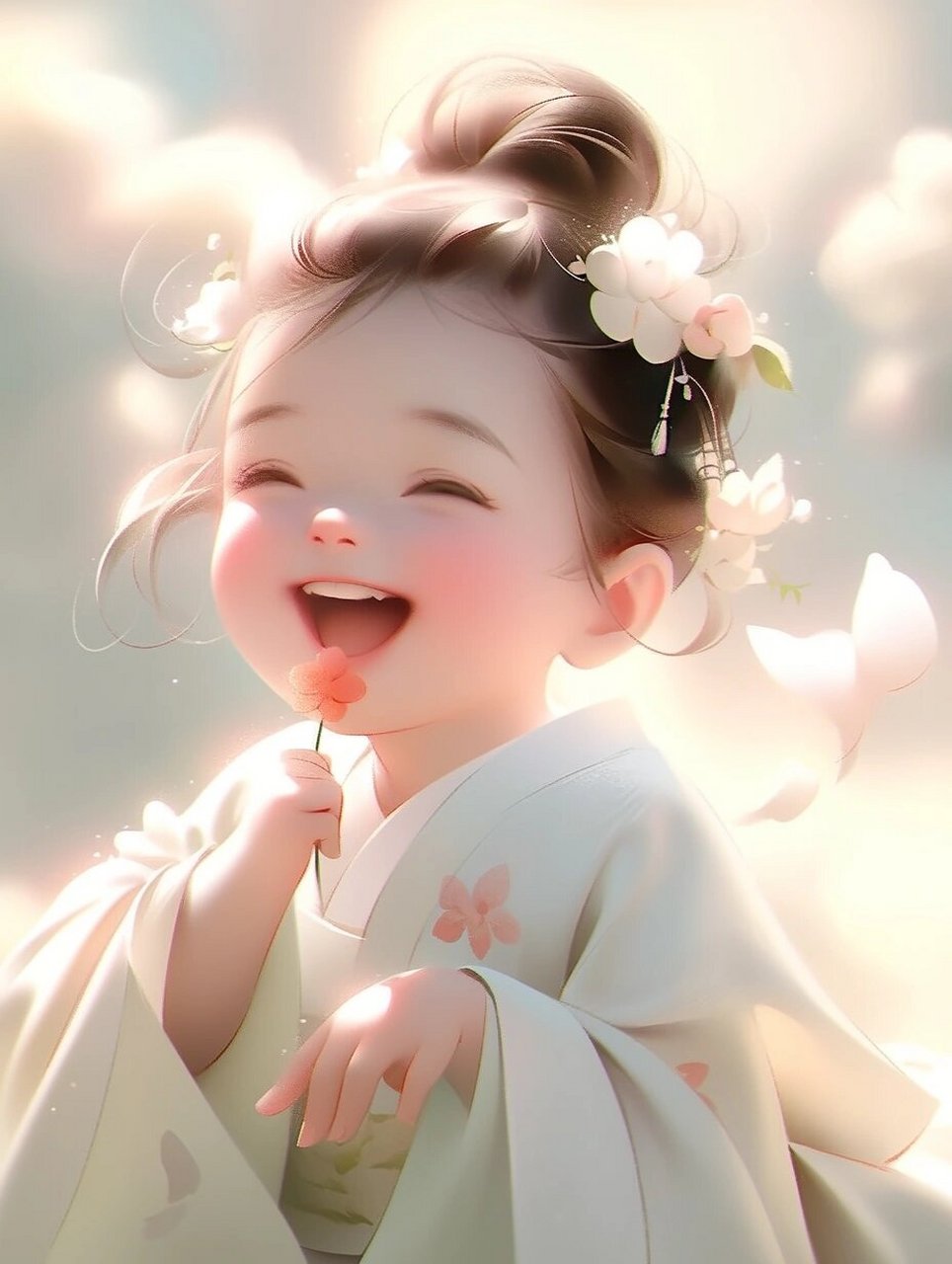 国风|女生头像|可爱94荷香悠悠,笑容灿灿