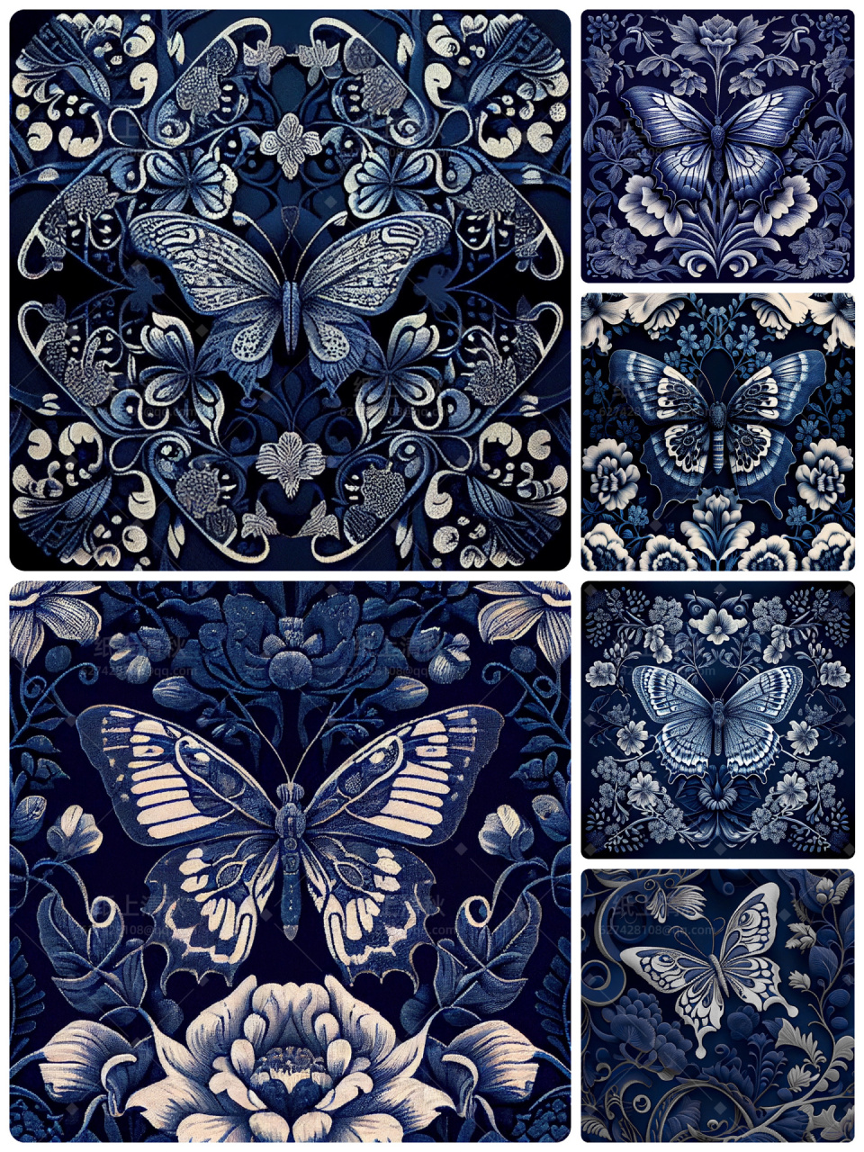 aigc与非遗蜡染【蝶化】 一组粉丝小可爱要看的蝴蝶